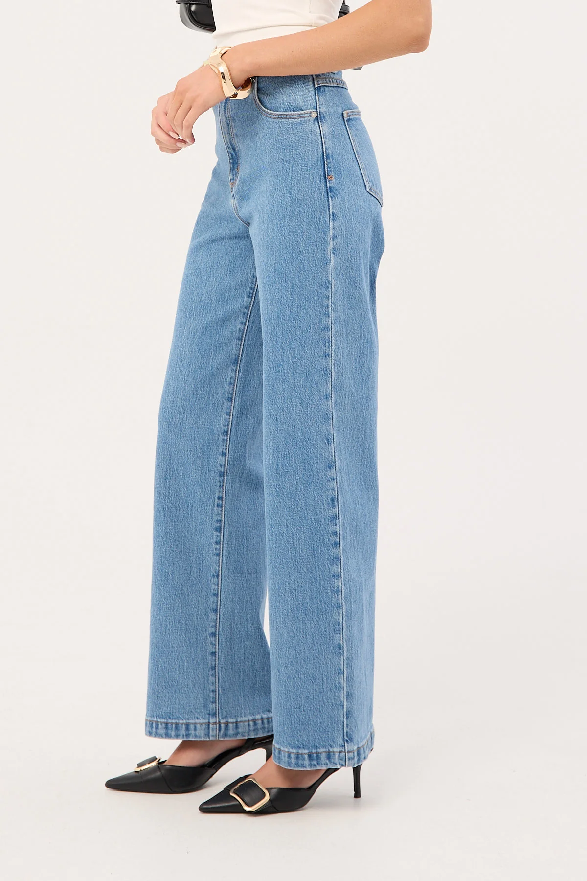Abrand 94 High Wide Petite Jean Debbie Blue - Image 5