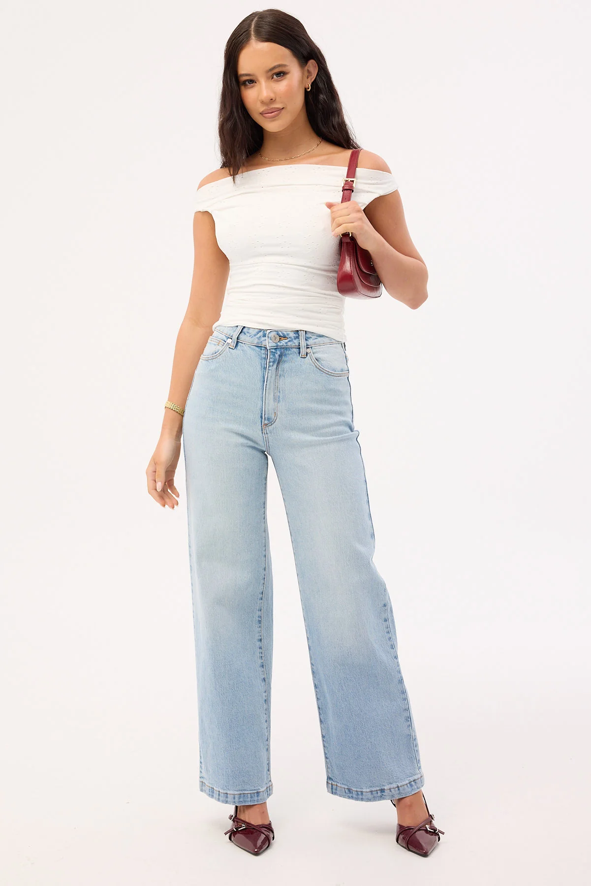 Abrand 94 High Wide Petite Jean Jessie Blue
