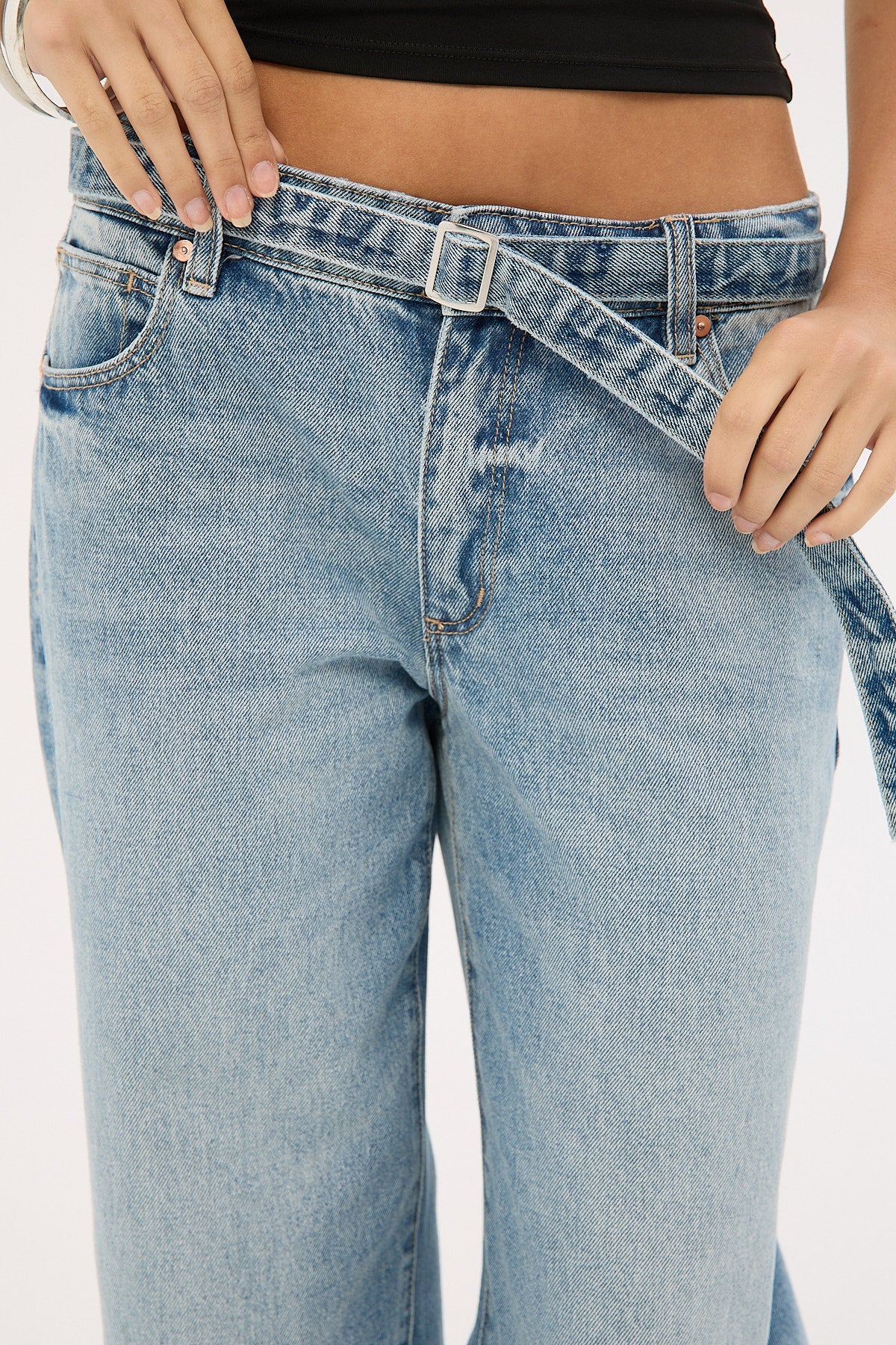 Abrand 99 Baggy Belt Jean Liv Blue - Image 8