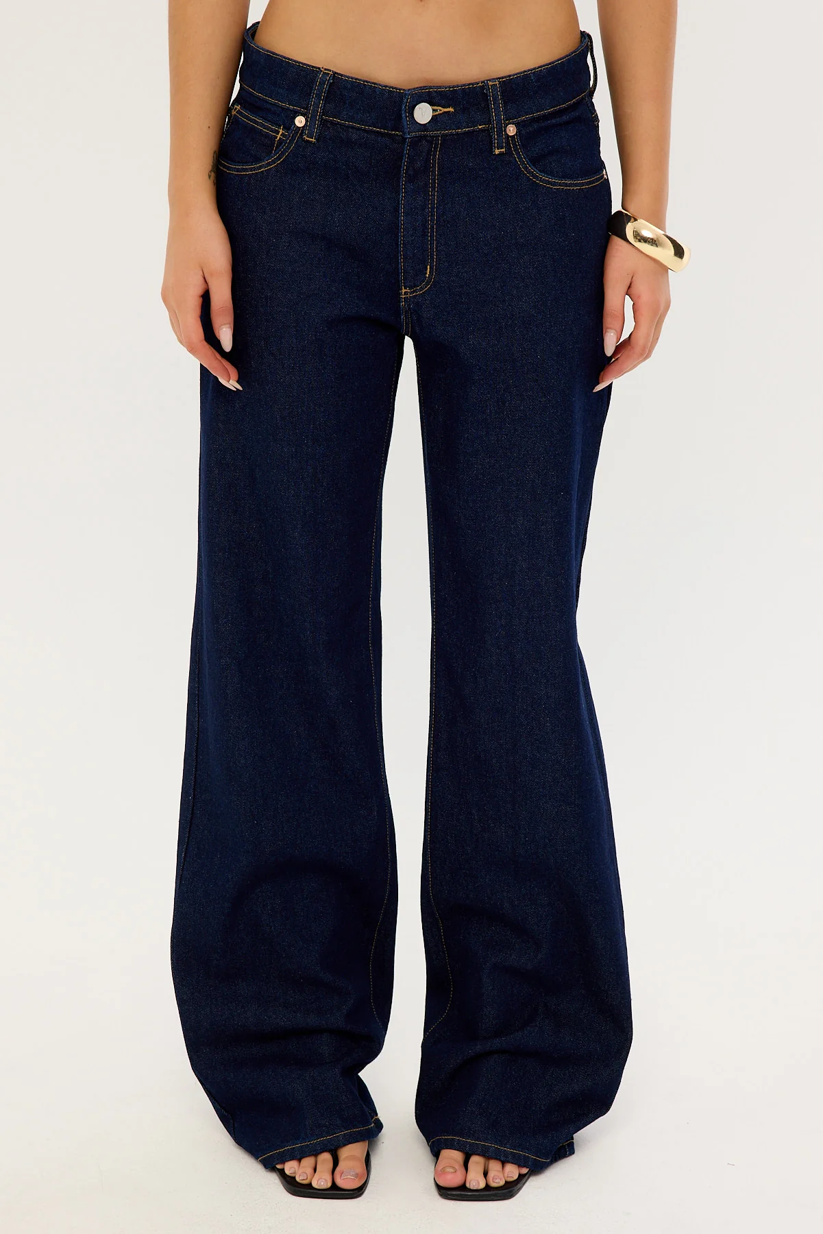 Abrand 99 Low Baggy Jean Indigo Rinse RCY - Image 7