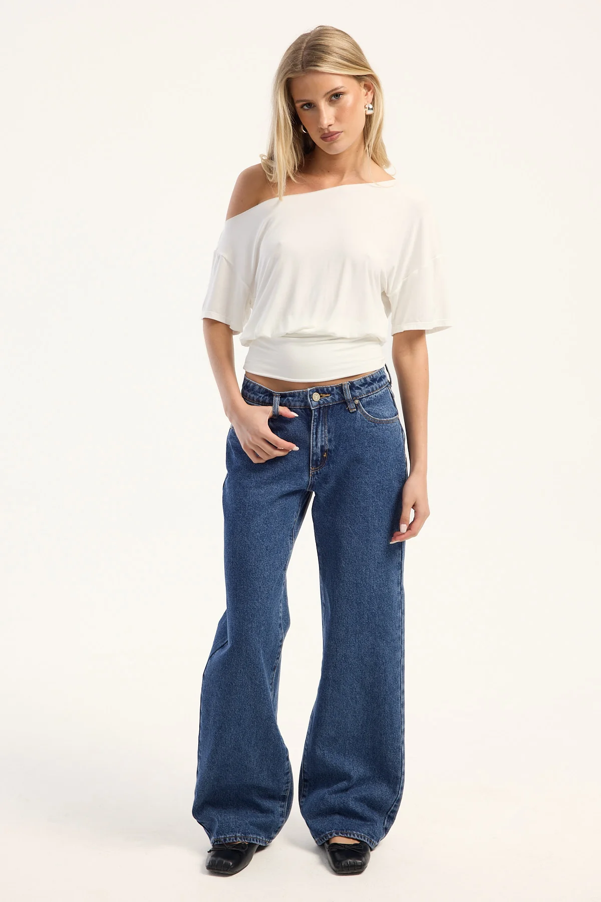 Abrand 99 Low Rise Baggy Jean Bella Mid Blue - Image 3