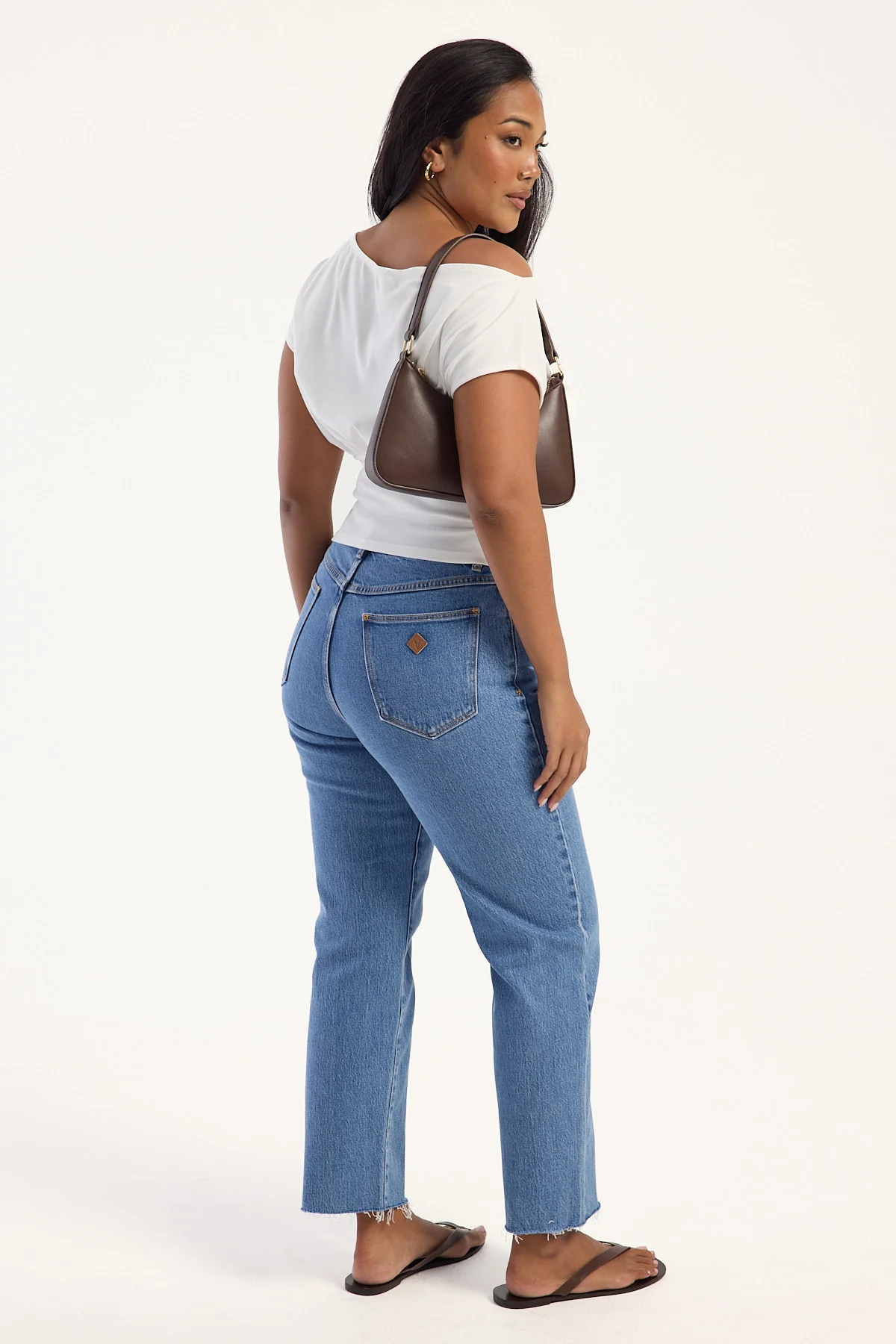 Abrand A Venice Straight High Rise Jean Denise Blue - Image 6