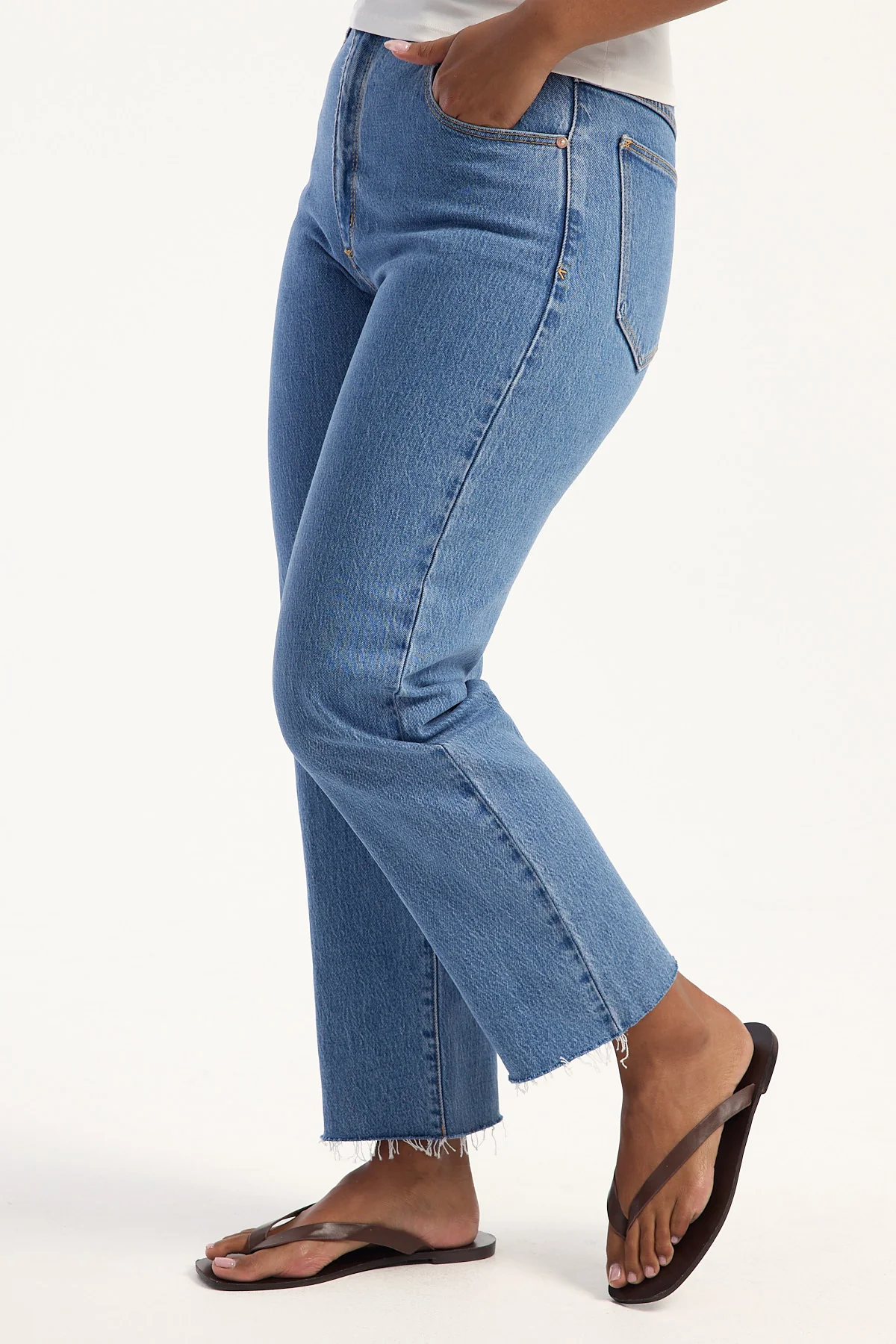 Abrand A Venice Straight High Rise Jean Denise Blue - Image 7