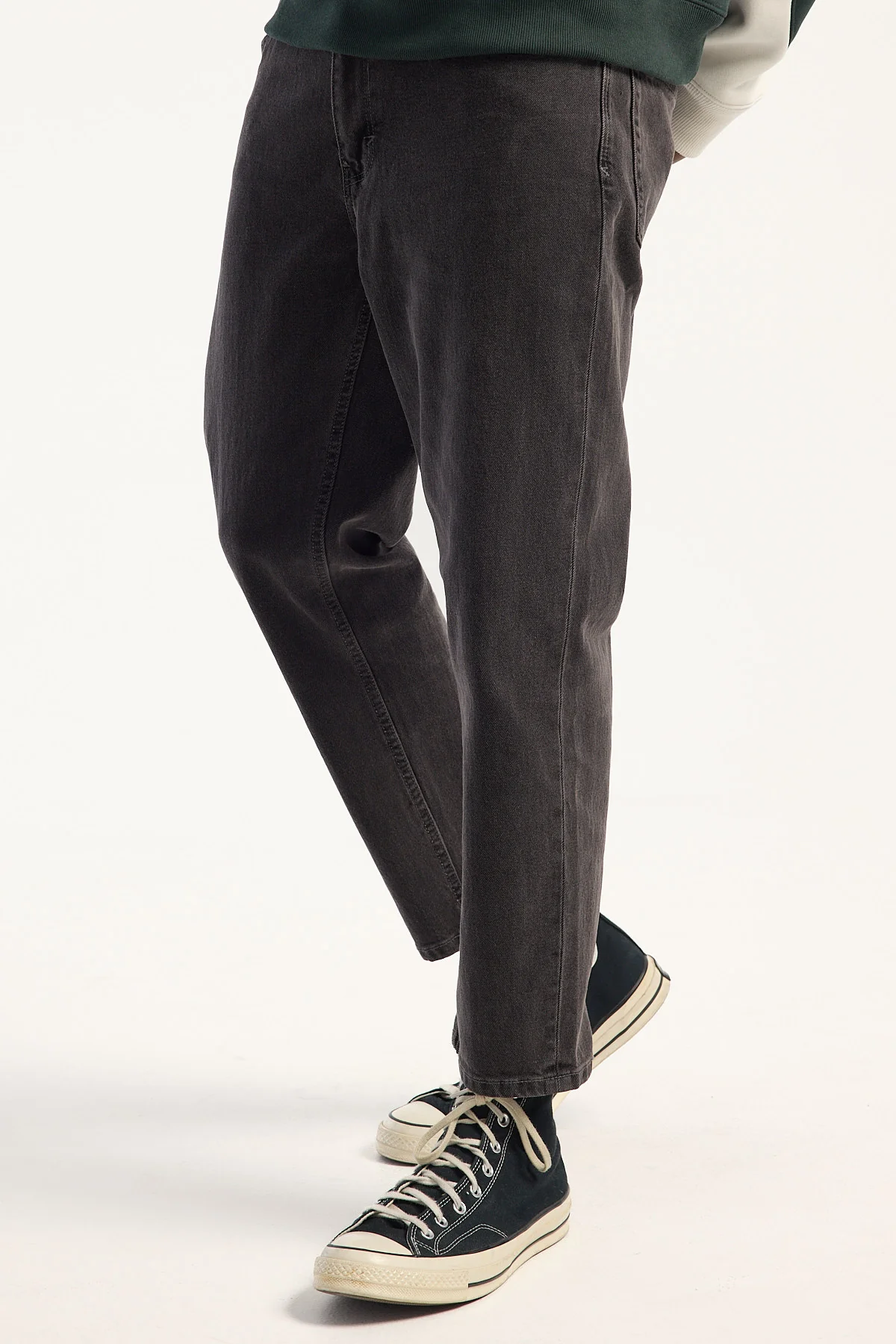 Abrand A3 Crop Jean Bazza Washed Black - Image 3