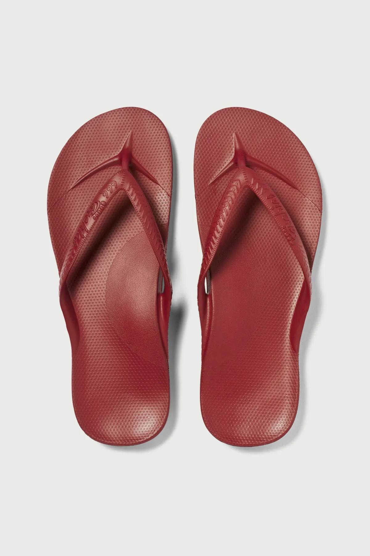Archies Footwear Arch Support Thong Sangria Red - Image 3