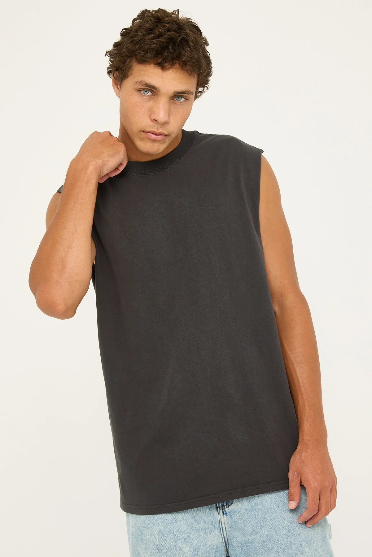 As Colour Heavy Faded Tank Faded Black - Image 3