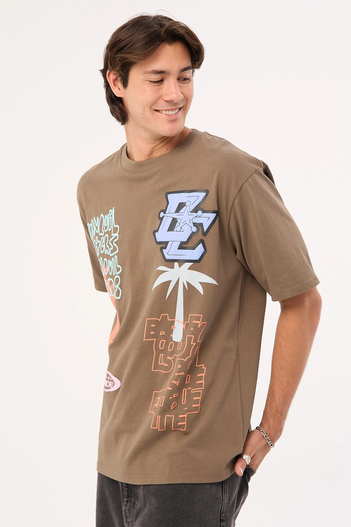 Barney Cools Stacked Tee Earth - Image 4