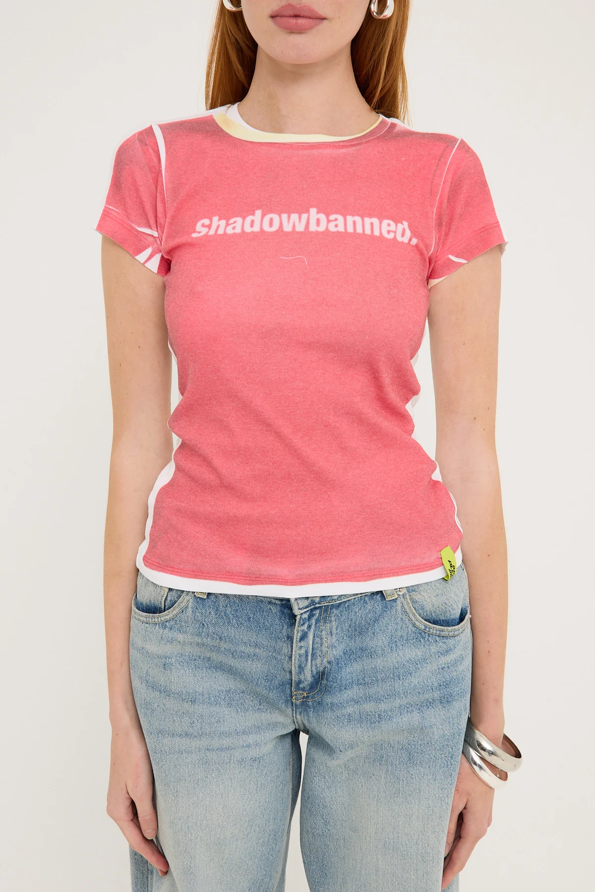 Basic Pleasure Mode Shadow Tee Red - Image 6