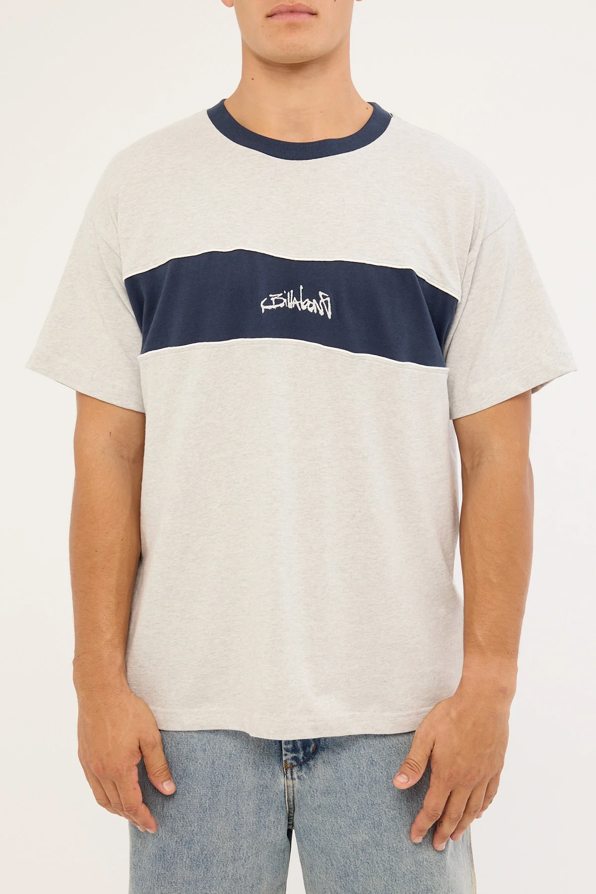 Billabong Script Panel Tee Light Grey - Image 6