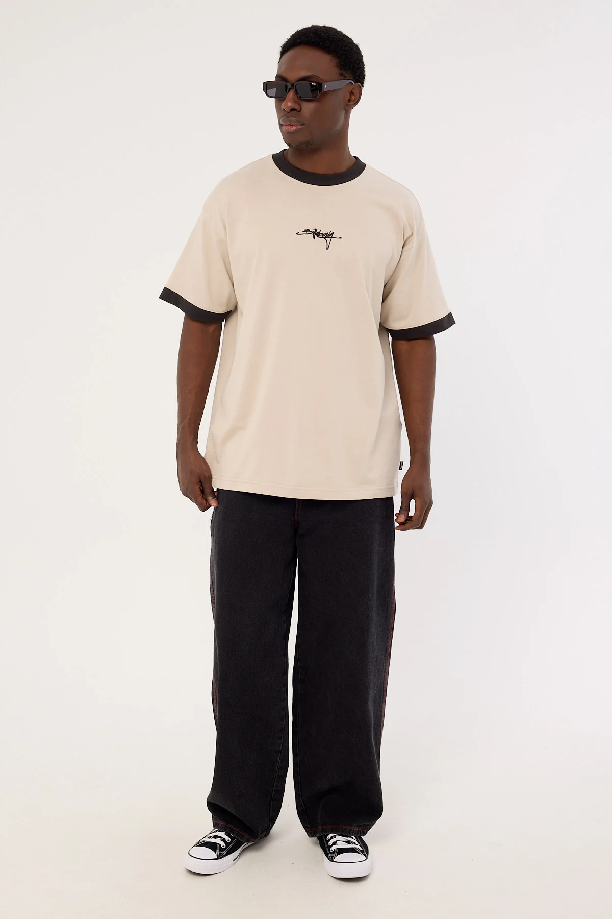 Billabong Script Ringer OG Tee Stone - Image 2