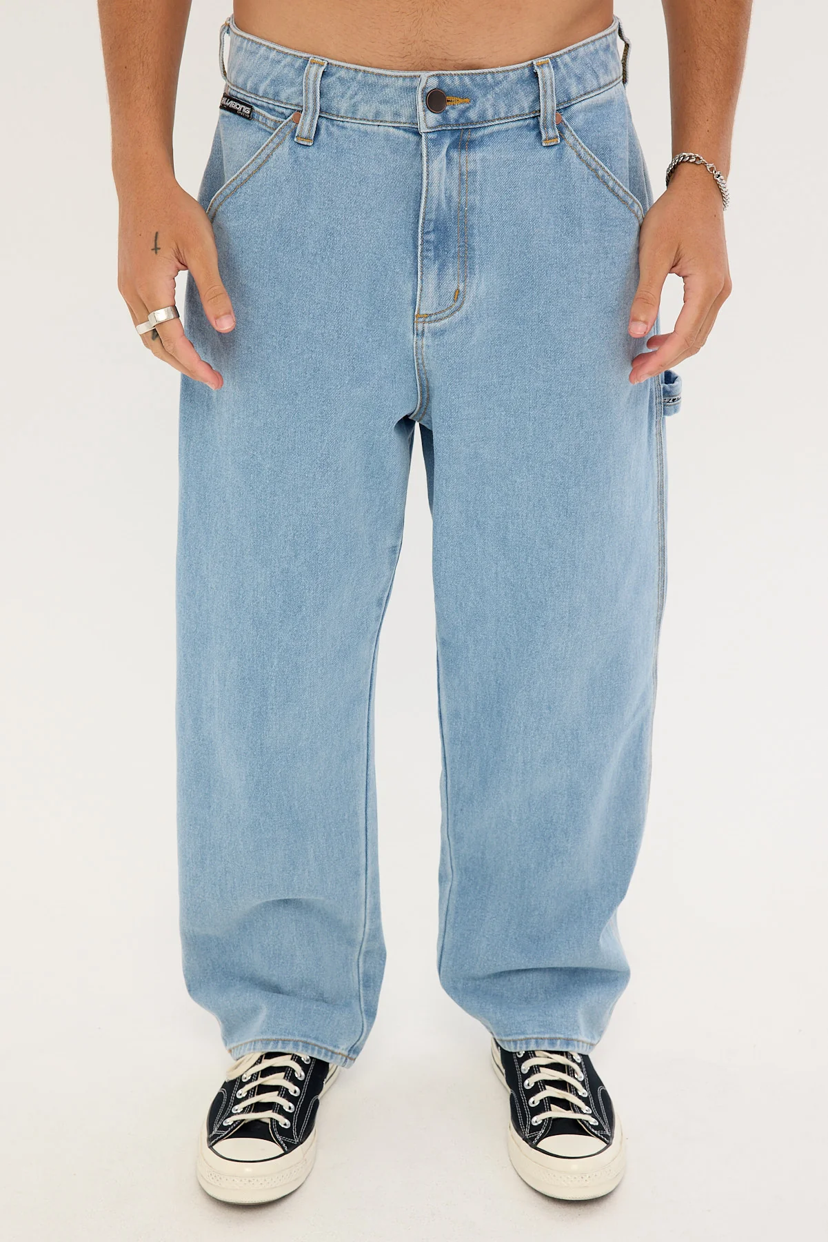 Billabong Smoko Baggy Denim Jean Stone Blue - Image 8