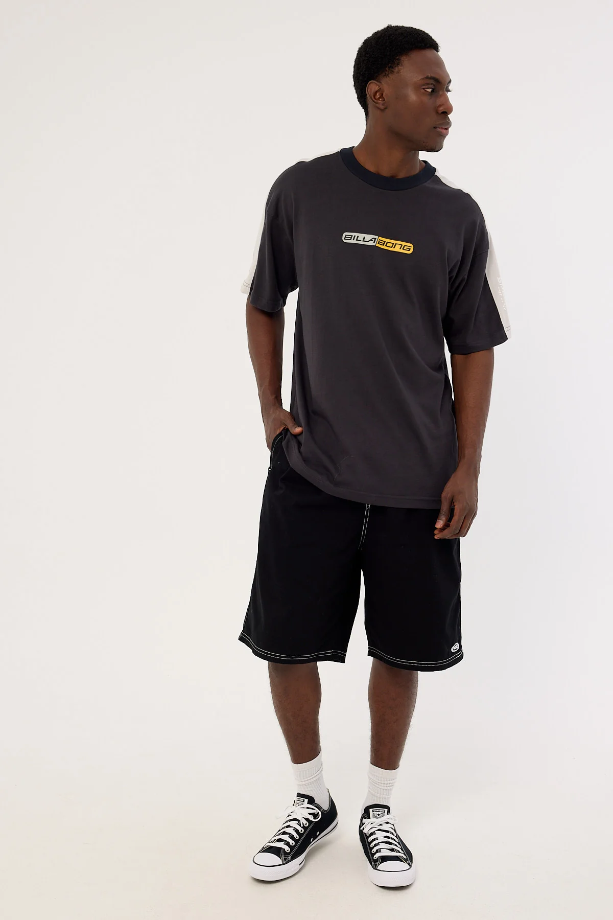 Billabong Spec Iconic Tee Washed Black - Image 3