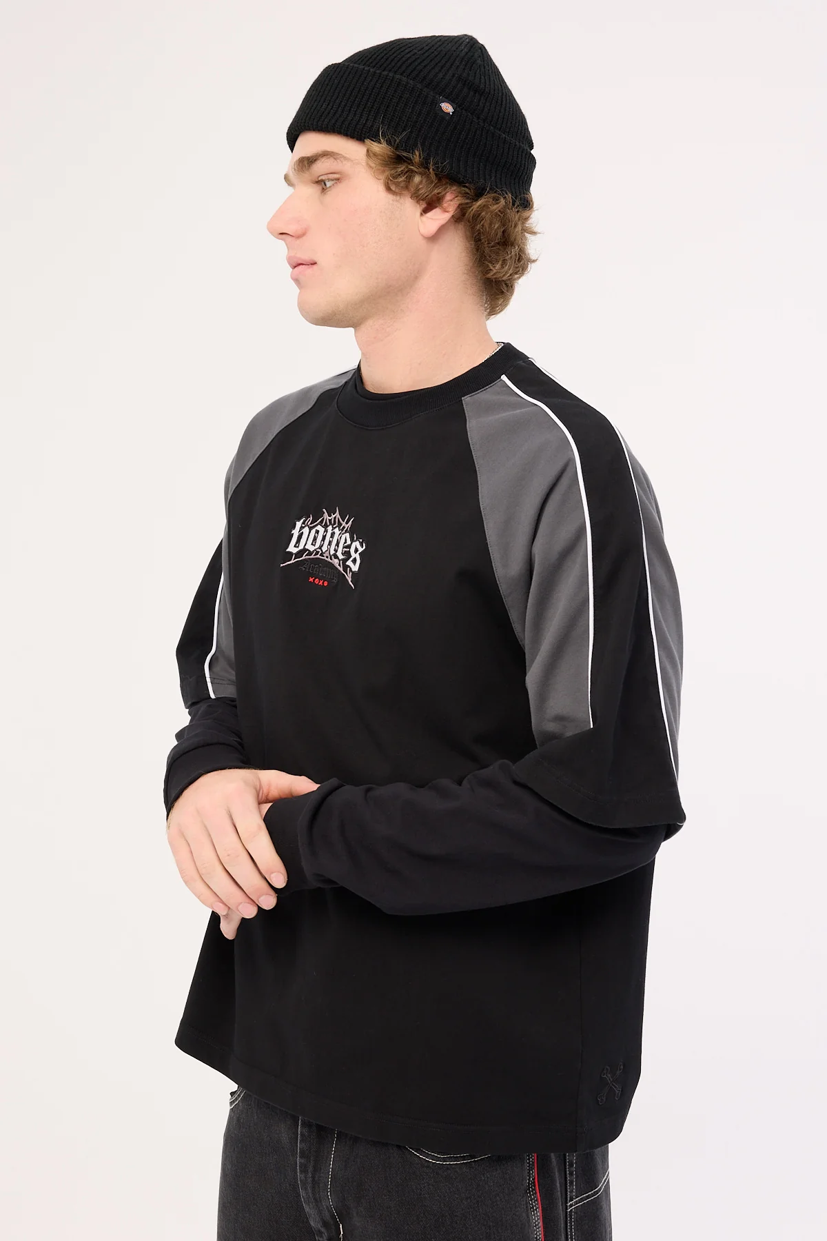 Billy Bones Club Bones Steeze Panel Boxy Tee Black - Image 6
