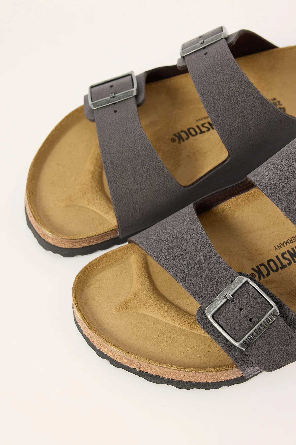 Birkenstock Arizona  Birkibuc Regular Velvet Grey - Image 3