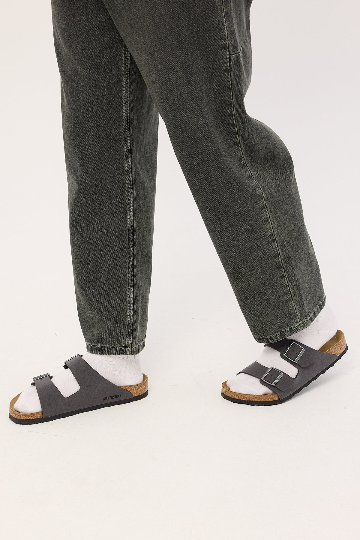Birkenstock Arizona  Birkibuc Regular Velvet Grey - Image 5