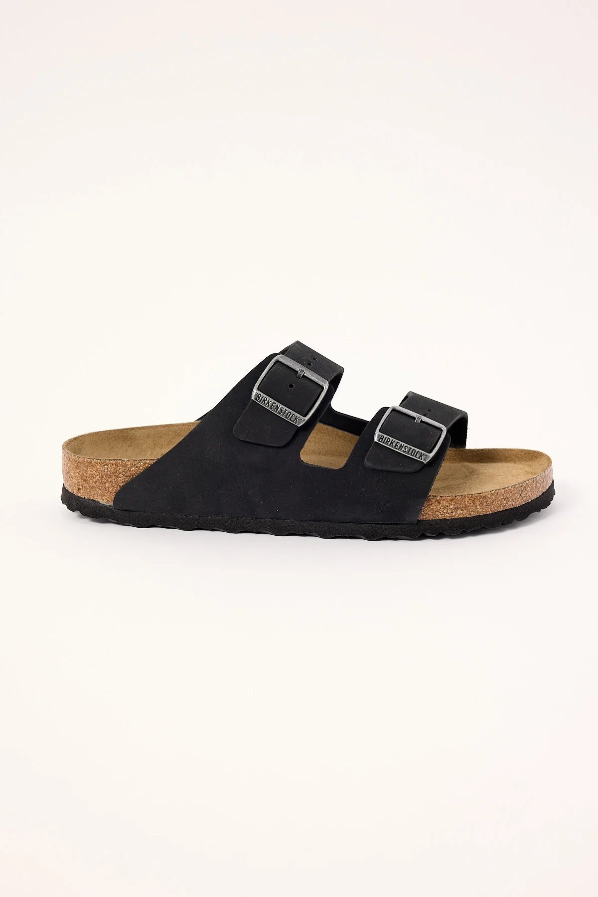 Birkenstock Arizona SFB Nubuck Leather Narrow Black - Image 2