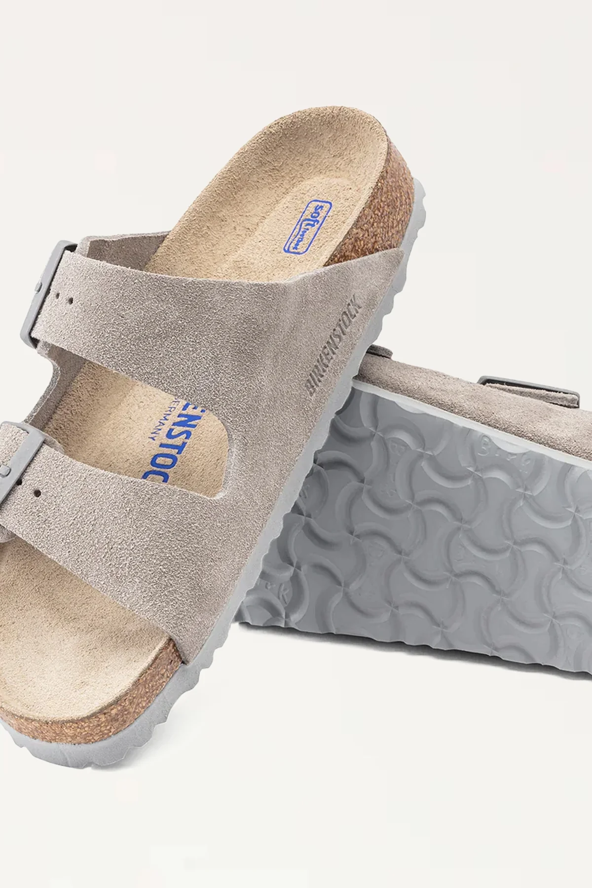 Birkenstock Arizona Suede Leather Narrow Stone Coin - Image 5