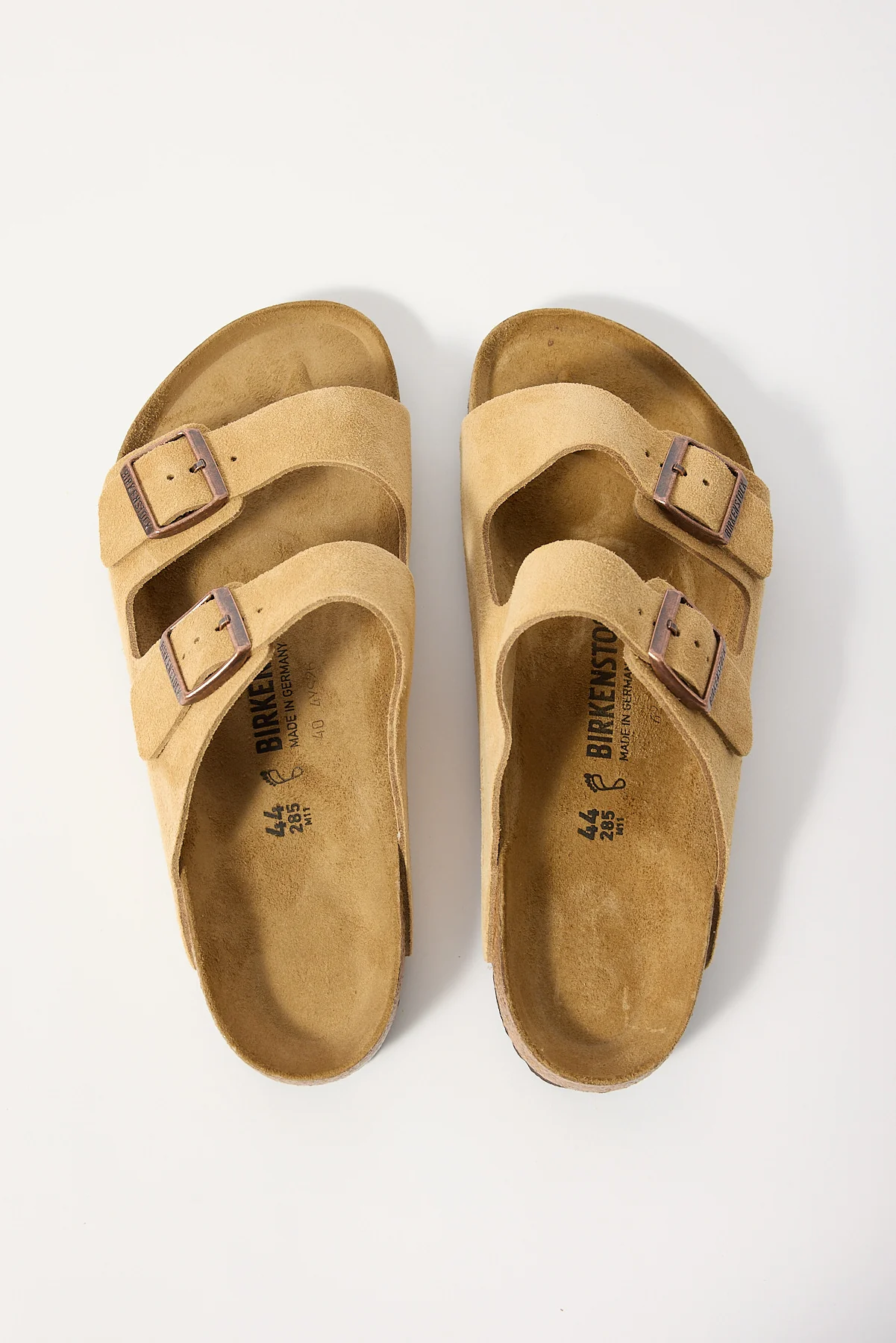 Birkenstock Arizona Suede Leather Regular Latte Cream - Image 2