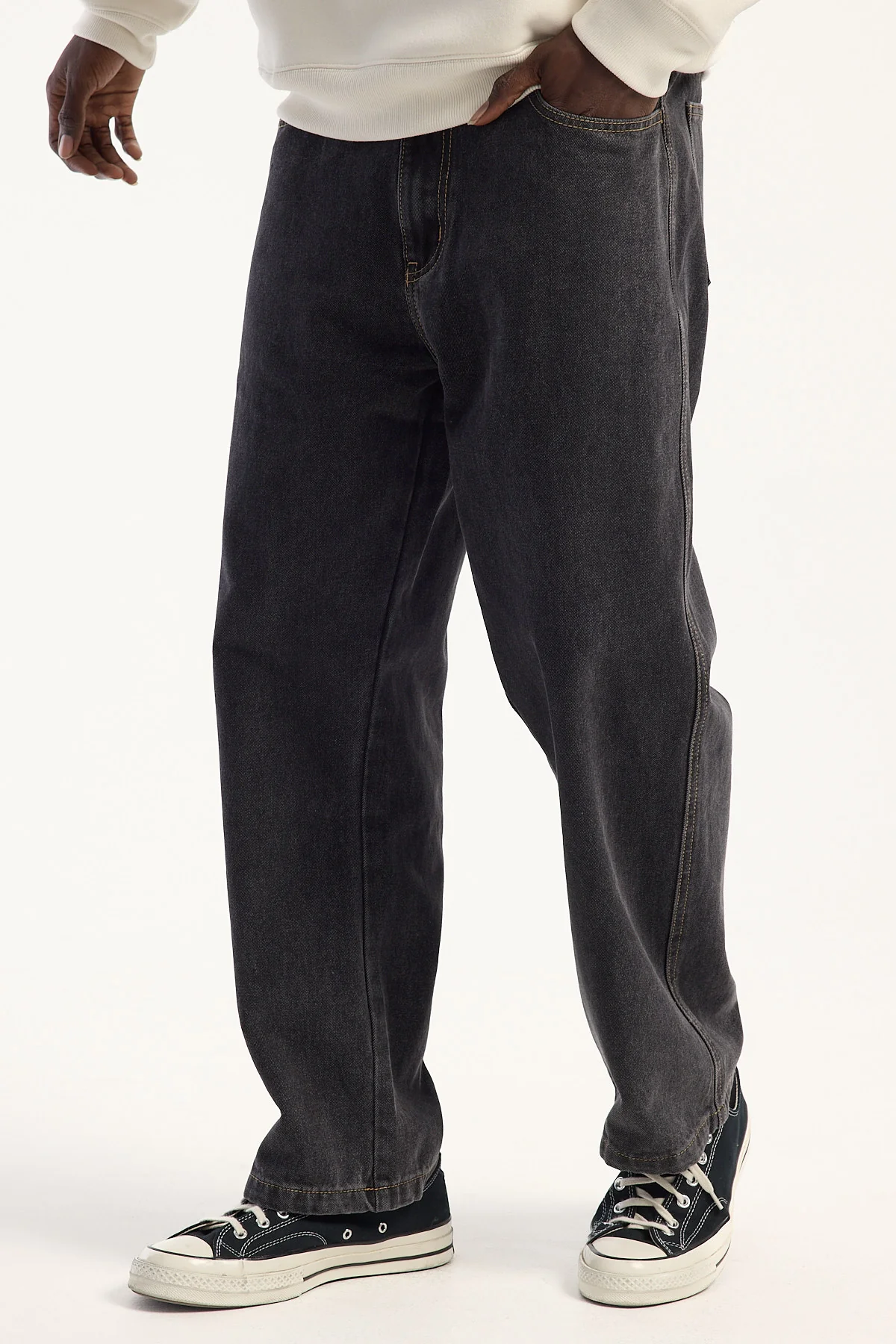 Xlarge Bull Denim 91 Baggy Jean Washed Black - Image 3
