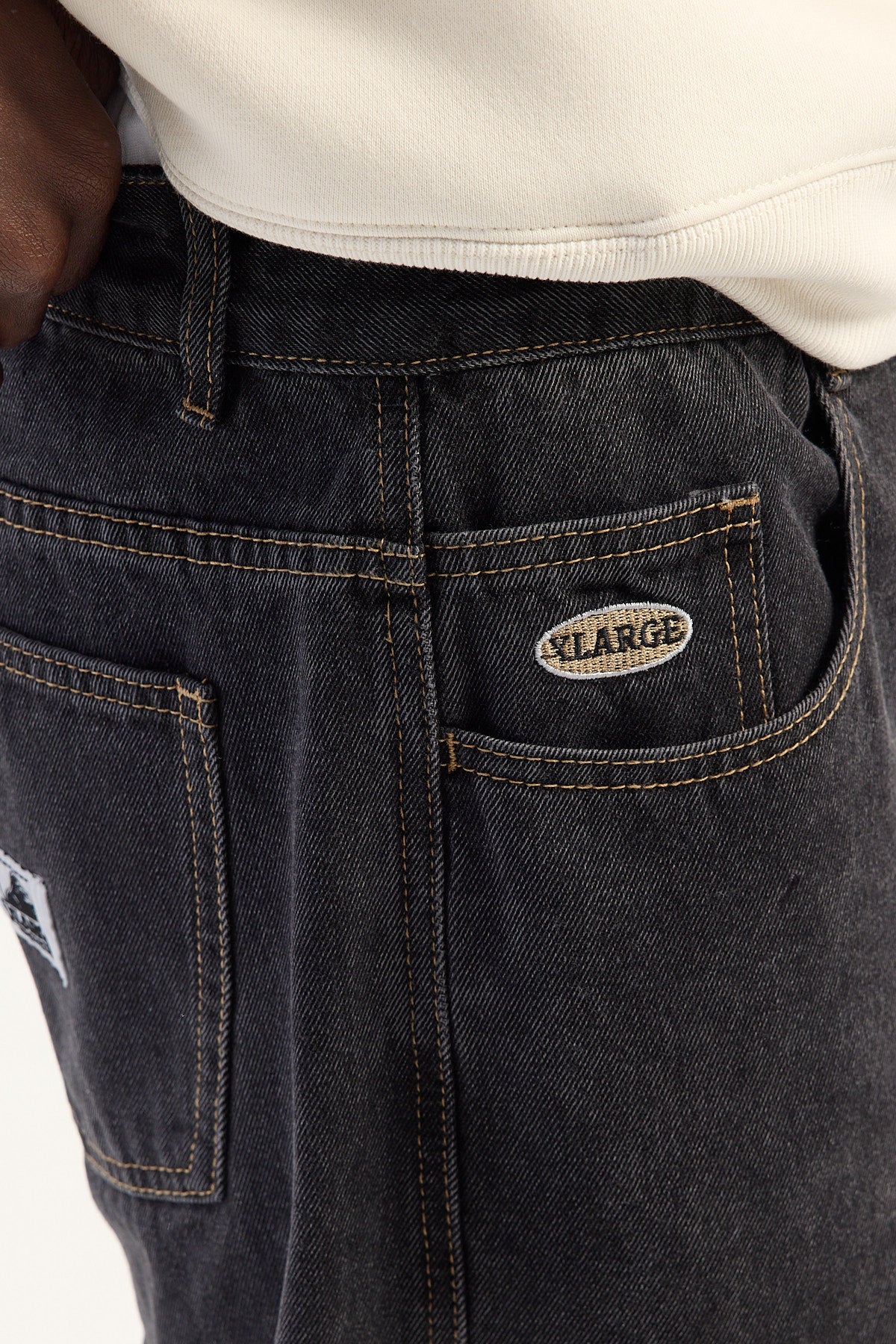 Xlarge Bull Denim 91 Baggy Jean Washed Black - Image 5