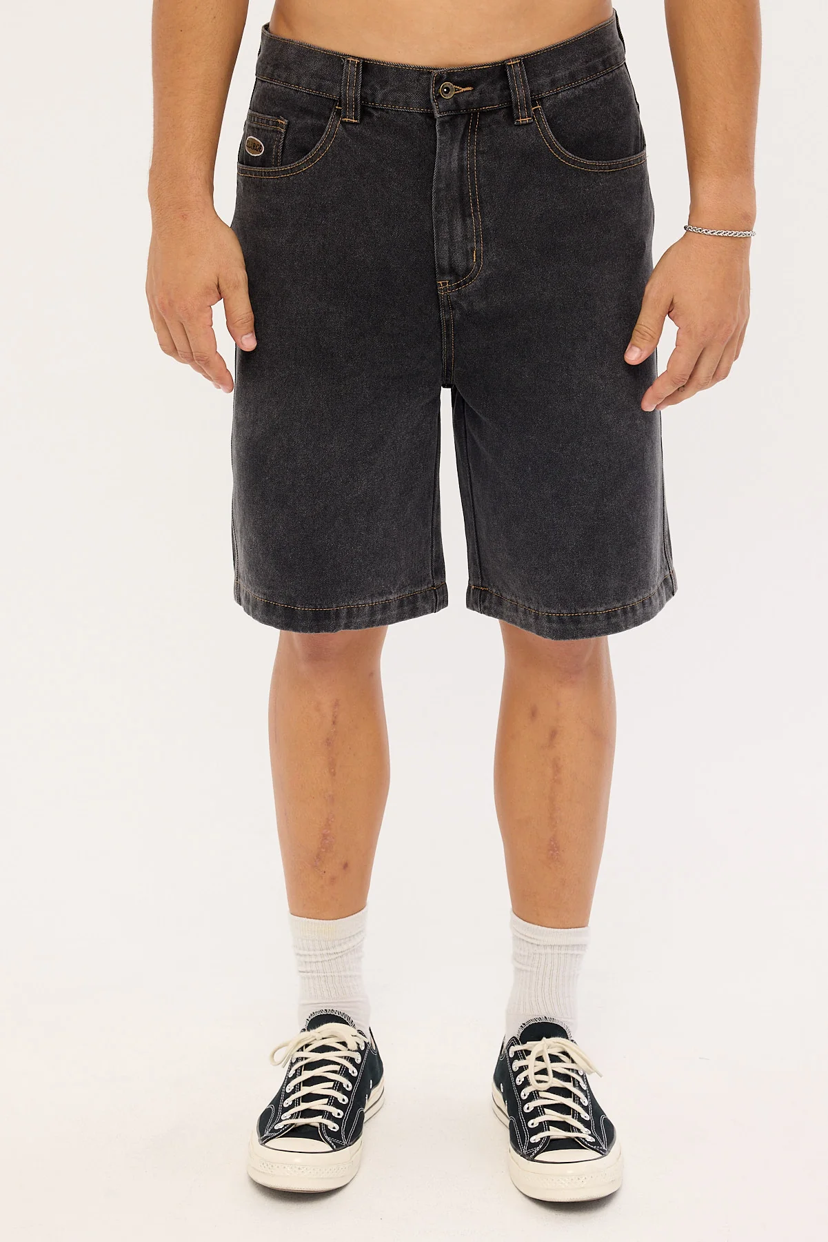 Xlarge Bull Denim 91 Short Washed Black - Image 6