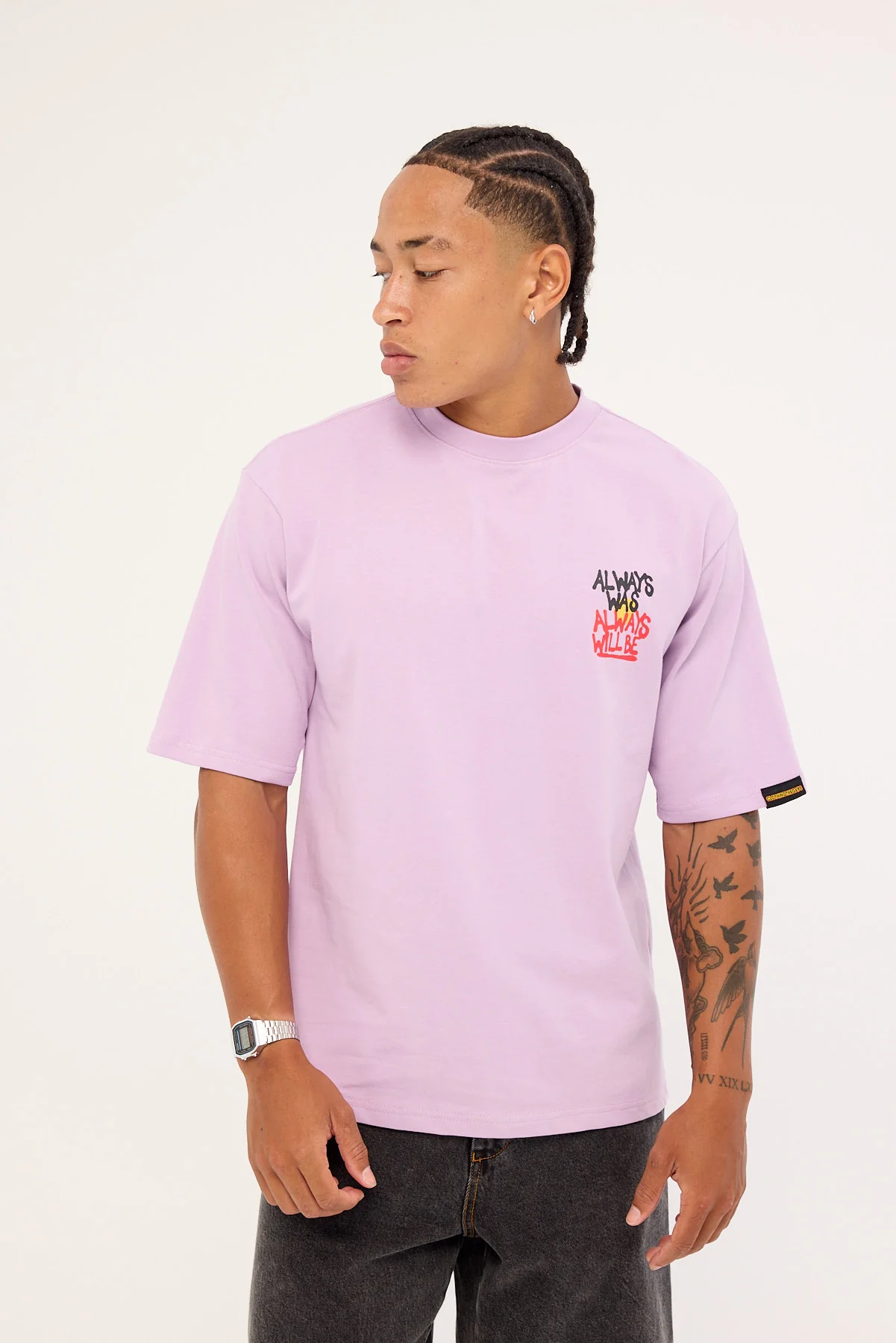 Clothing The Gaps Always Was Resistance Tee Lilac - Image 3