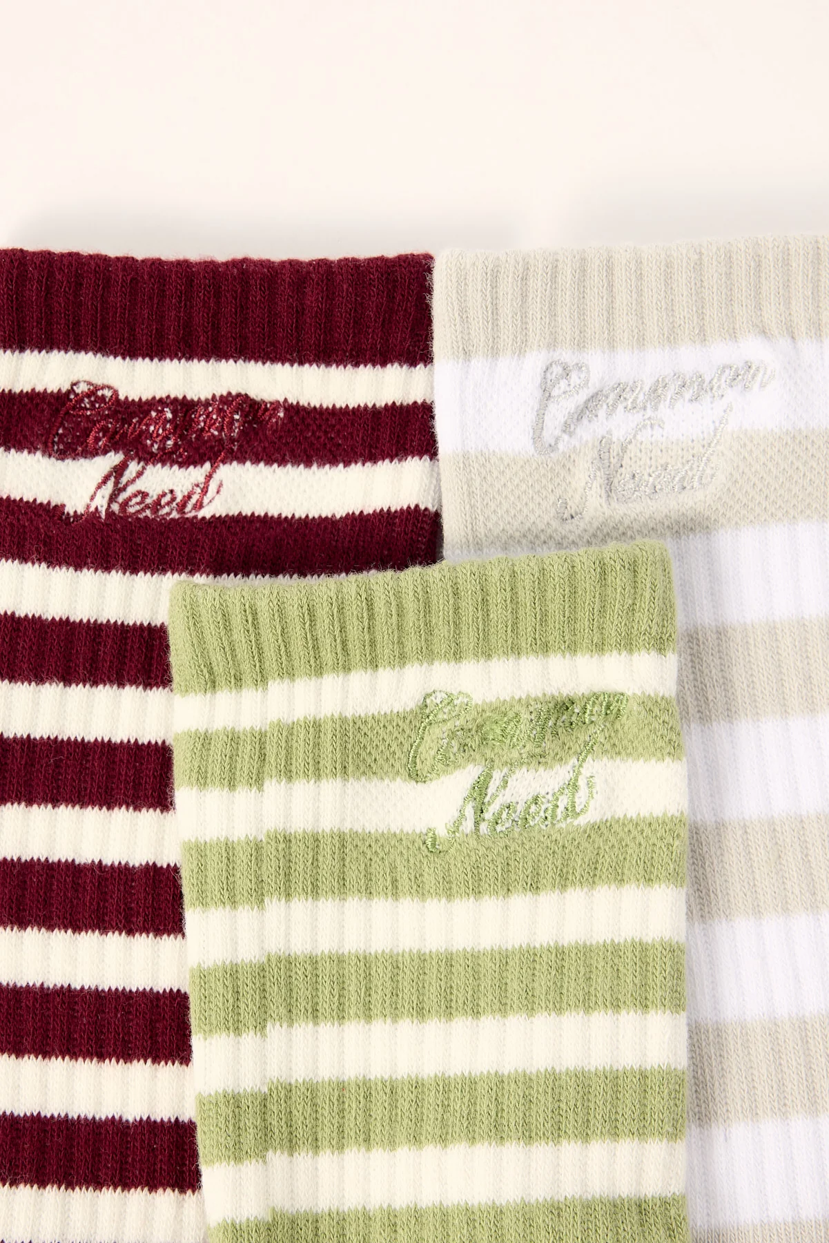 Common Need Aisle Sock 3 Pack Multi Stripe - Image 2