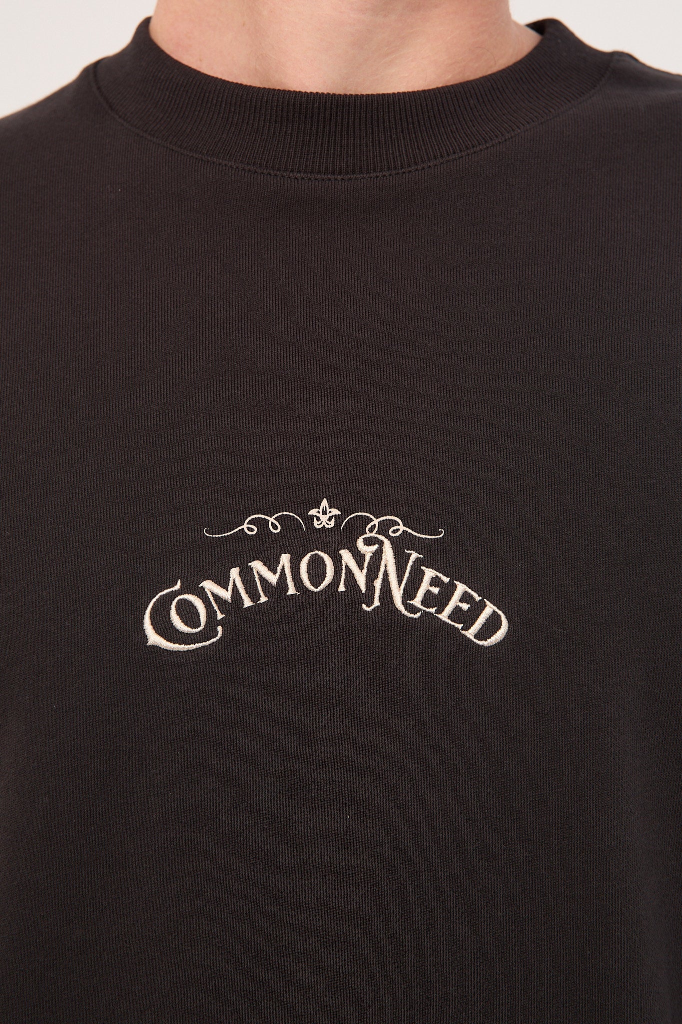 Common Need Angelico Loopback Easy Tee Night Black - Image 7