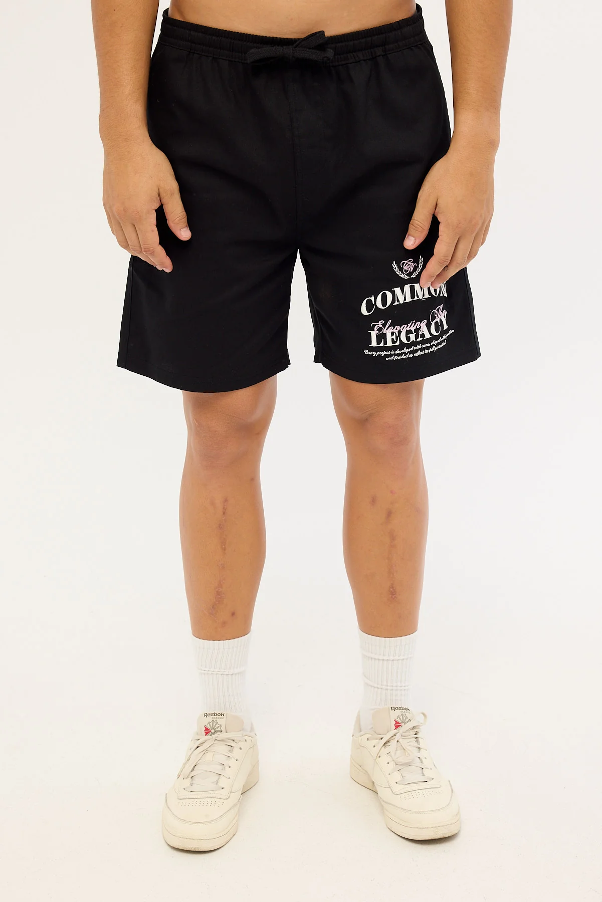 Common Need Arch Elastic Waist Short Black - Image 6