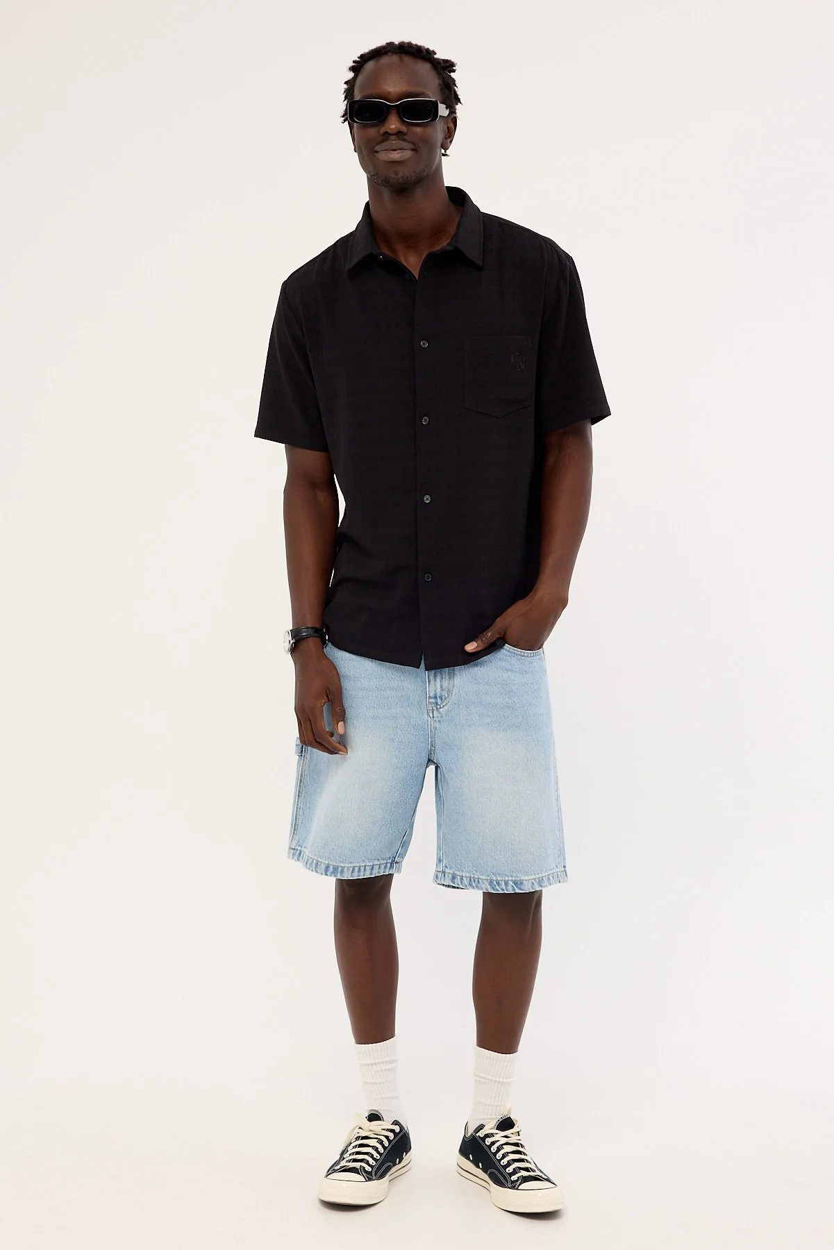Common Need Array Mid Standard Shirt Black - Image 2
