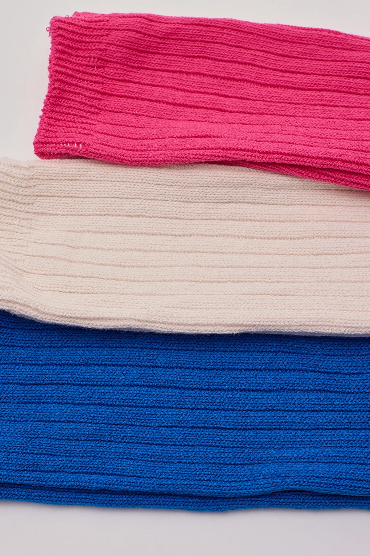 Common Need Aspen Sock 3 Pack Ecru/Pink/Cobalt - Image 2