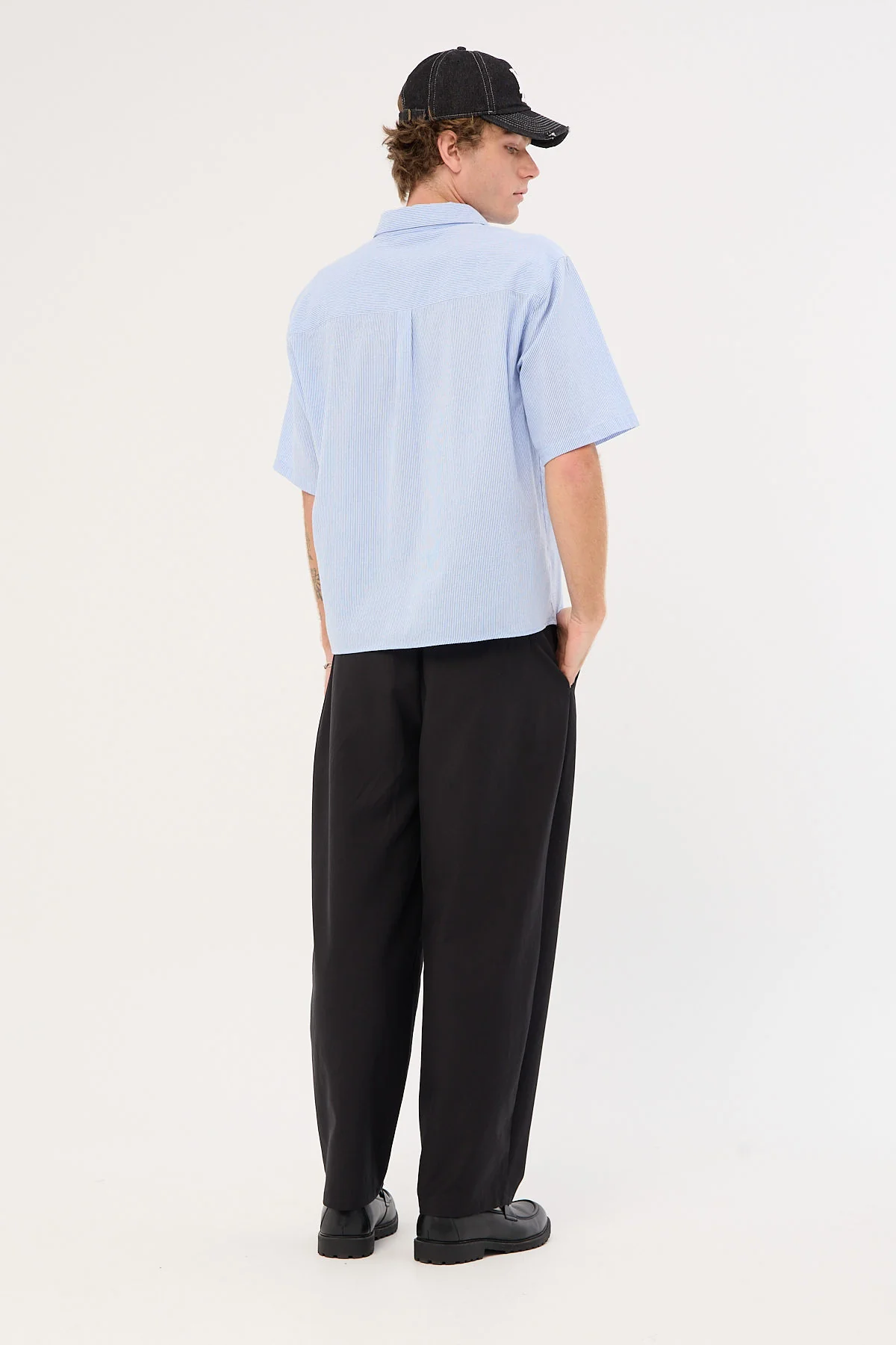 Common Need Blanco Pleated Tailored Trouser Black - Image 9