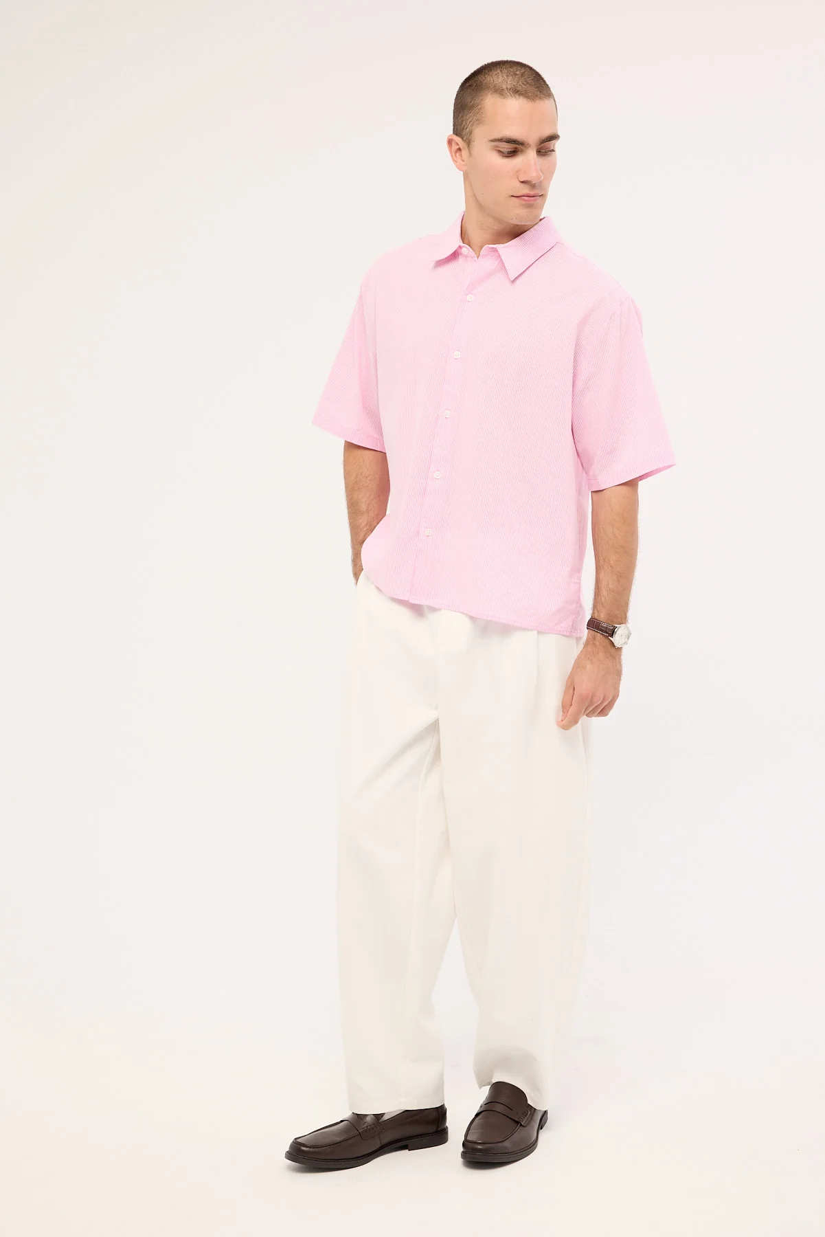 Common Need Blanco Pleated Tailored Trouser White - Image 4