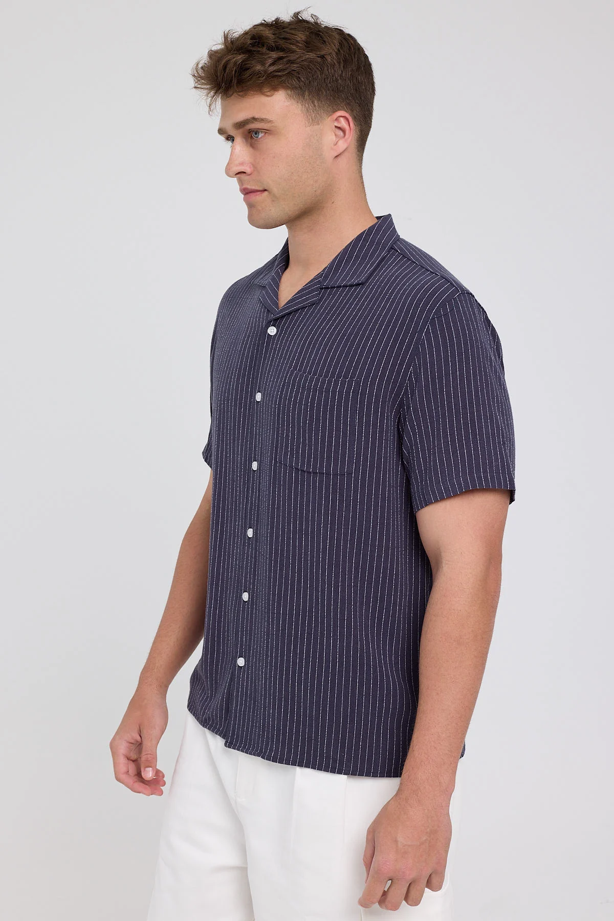 Common Need Cabos Resort Shirt Navy - Image 3