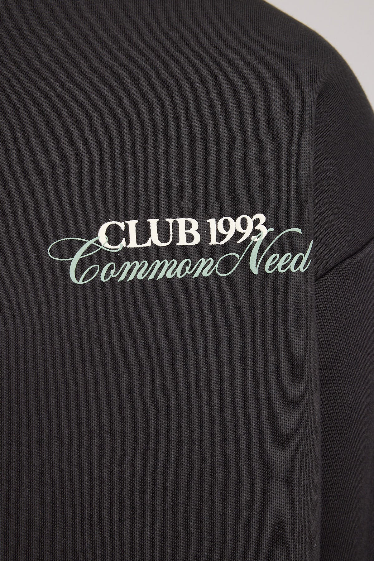 Common Need Club 1993 Quarter Zip Sweater Off Black - Image 7