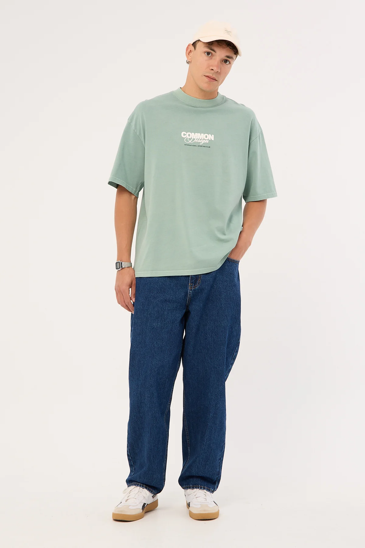 Common Need Compose Heavyweight Easy Tee Washed Jade - Image 2