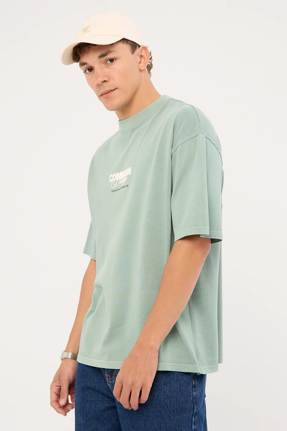 Common Need Compose Heavyweight Easy Tee Washed Jade - Image 4