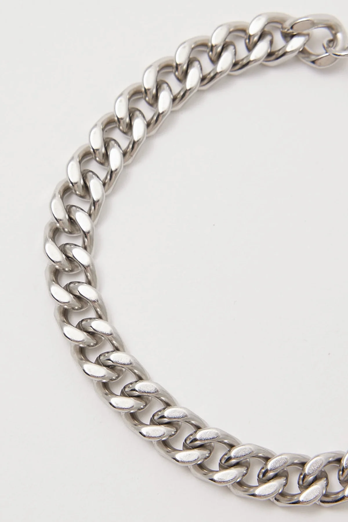 Common Need Curb Chain Bracelet - Stainless Steel Stainless Steel - Image 2