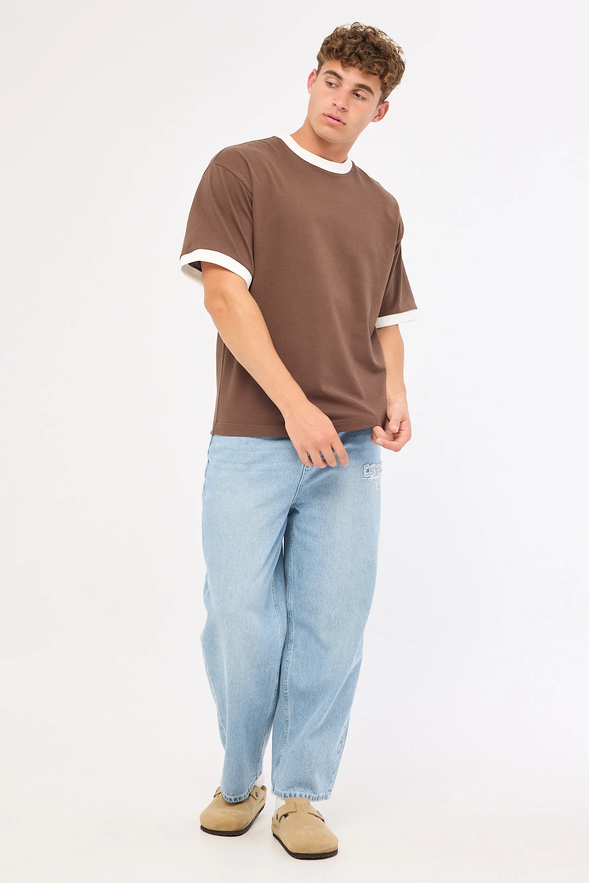 Common Need Dante Heavyweight Ringer Easy tee Fudge - Image 2