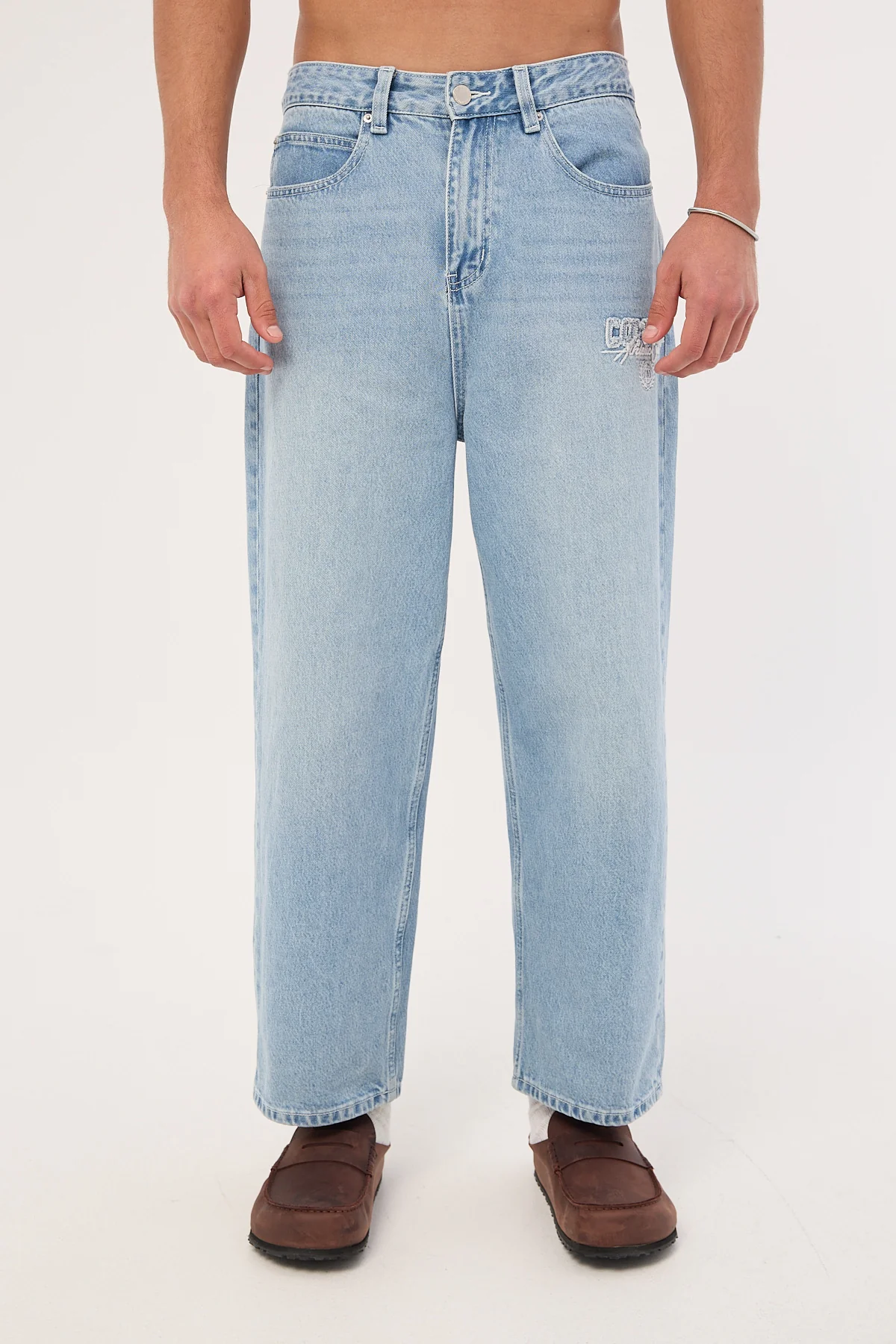 Common Need Dynamic Dalton Baggy Jean HAZE BLUE - Image 9
