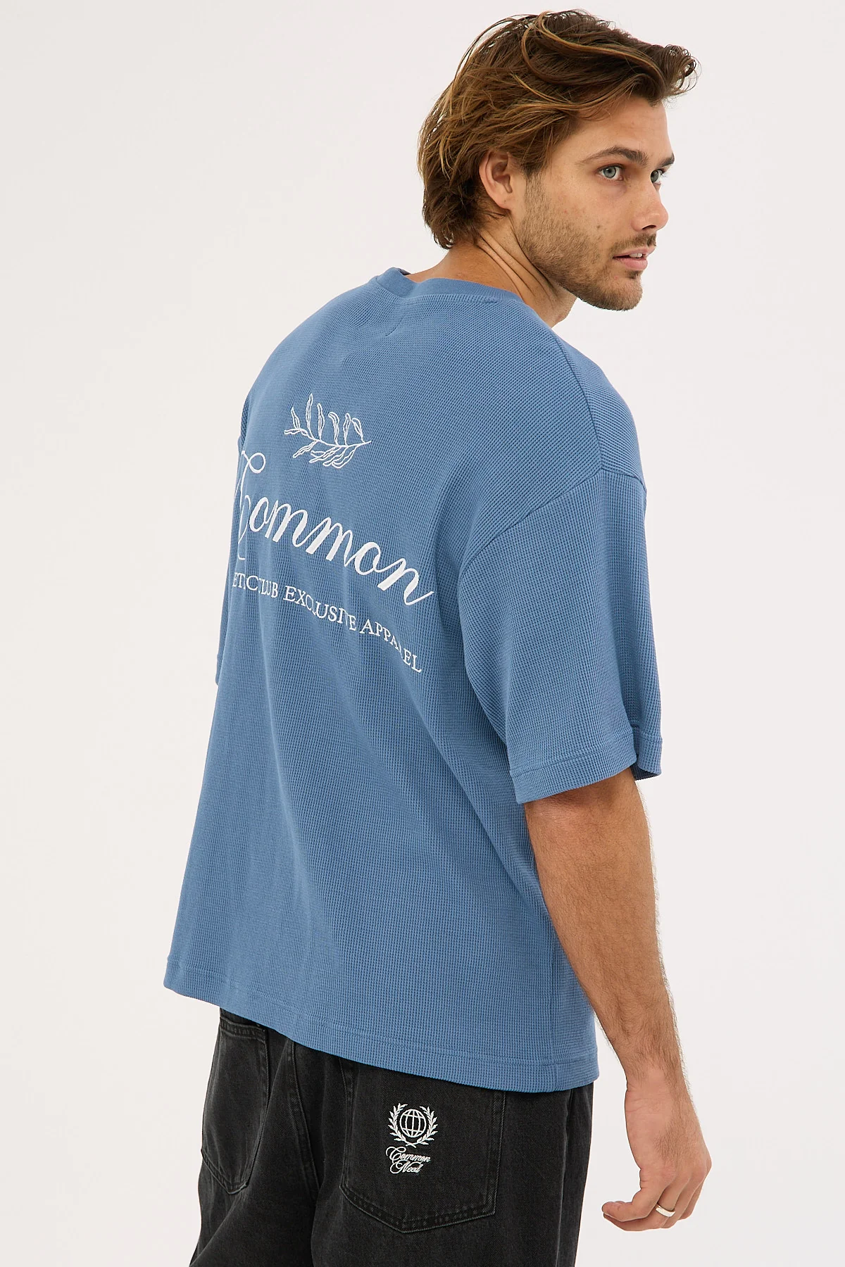 Common Need Elite Waffle Easy Tee Navy - Image 6