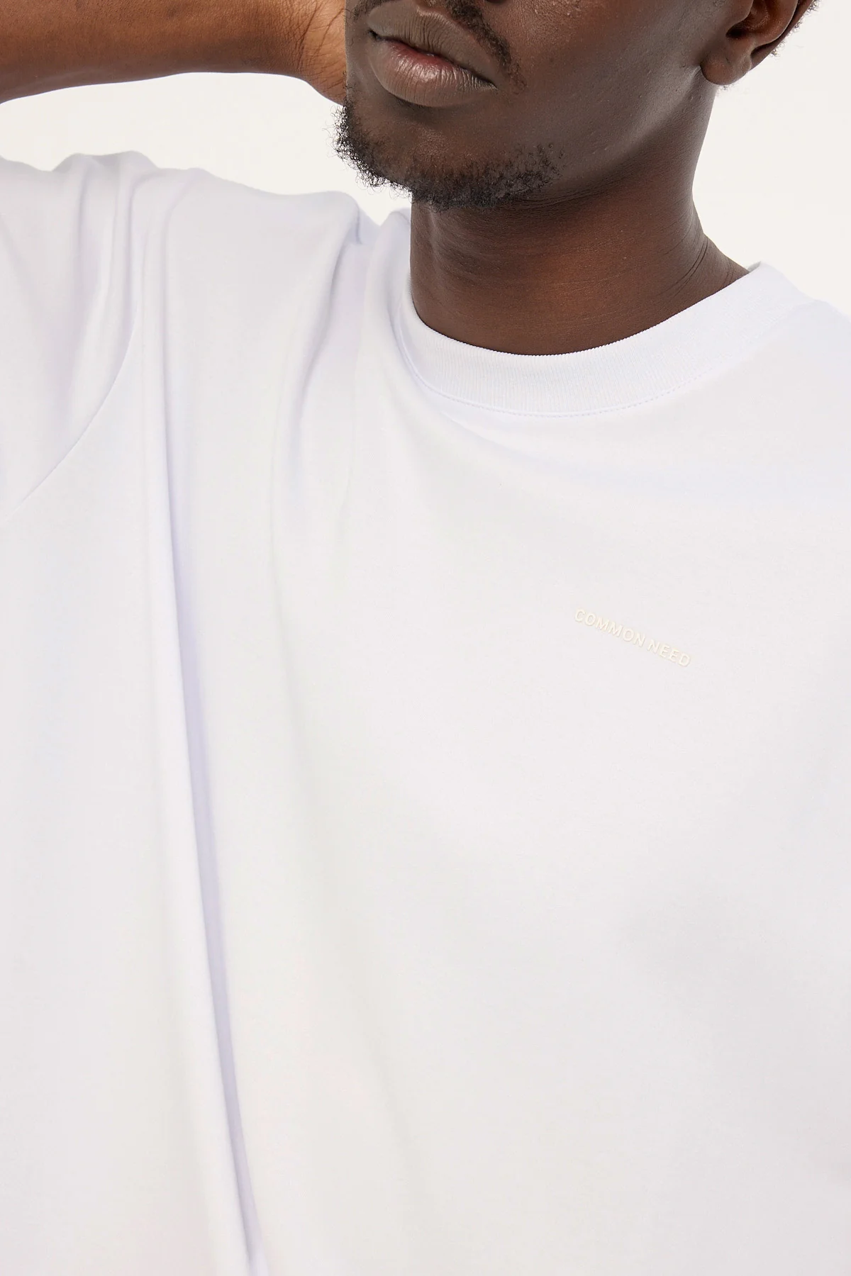 Common Need Focus Heavyweight Boxy Tech Tee White - Image 5