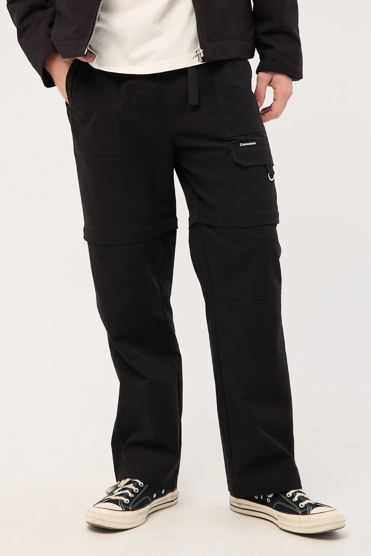 Common Need Harbor Cargo Zip Off Pant Black - Image 2