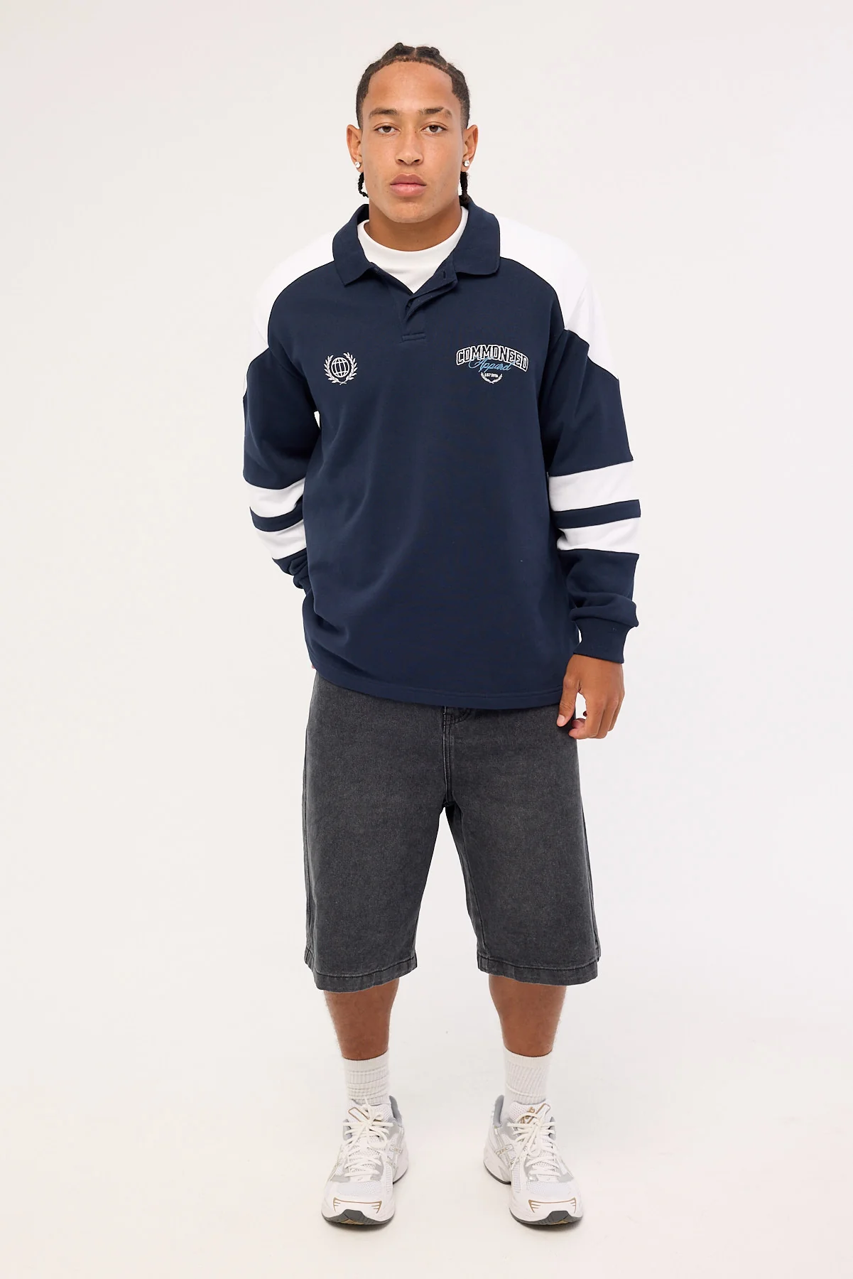 Common Need Imperium Rugby Shirt Navy/White - Image 3