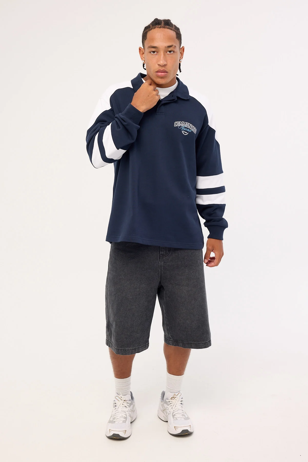 Common Need Imperium Rugby Shirt Navy/White - Image 4