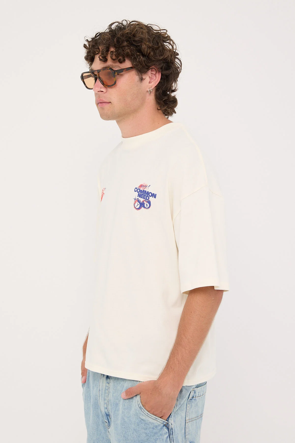 Common Need Lucky Brushed Cropped Easy Tee Tofu - Image 5