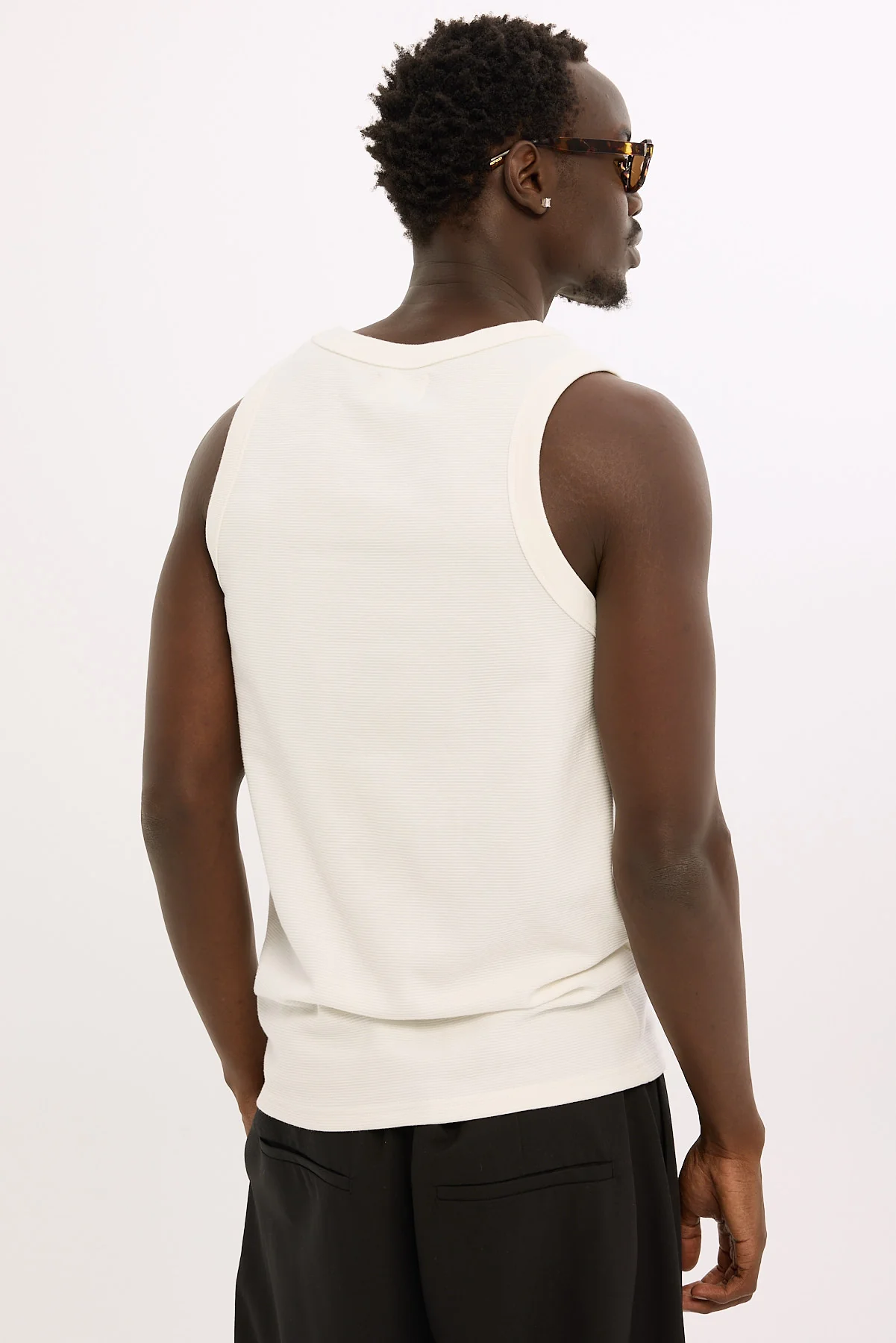 Common Need Luxe Ottoman Singlet Off White - Image 6