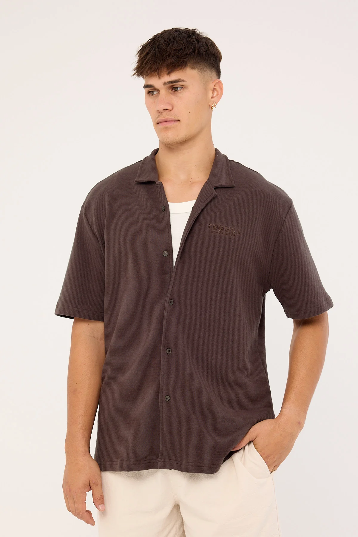 Common Need Merge Standard Shirt Dark Brown - Image 5