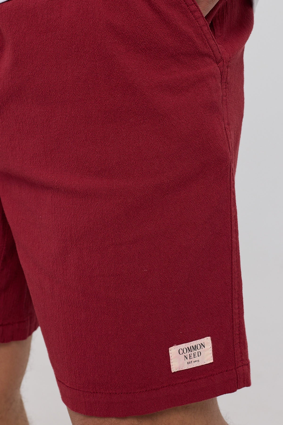 Common Need Organic Cotton Essential Short Burgundy - Image 4