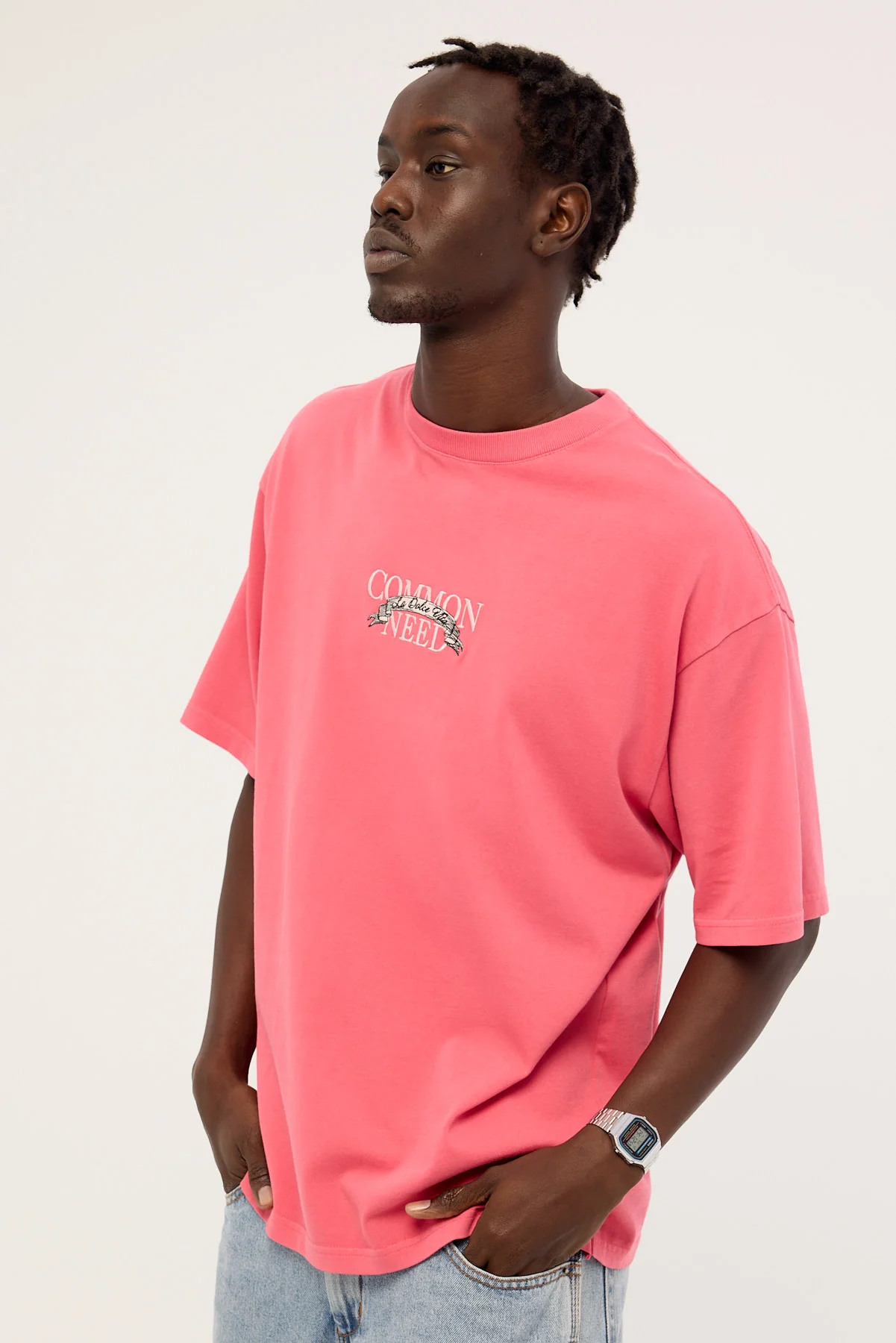 Common Need Ornate Heavyweight Easy Tee Washed Rose - Image 4